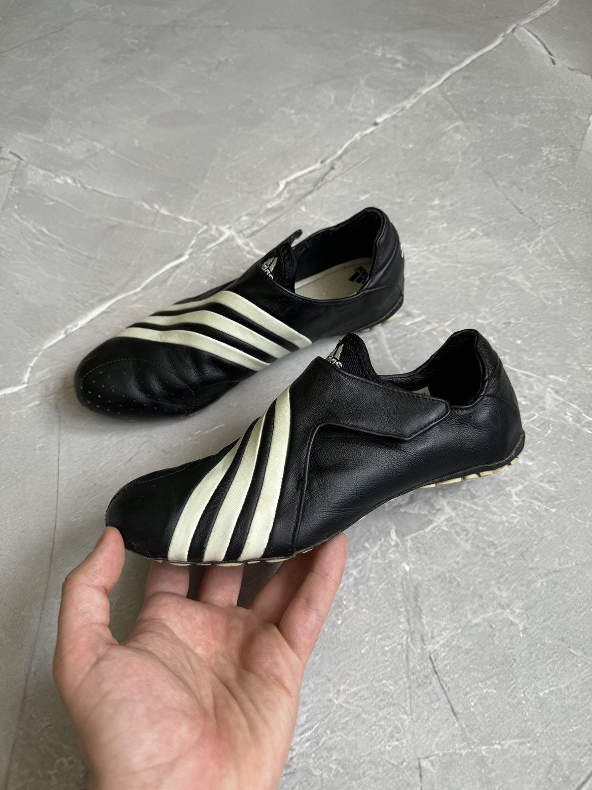 Adidas Vintage 00s Adidas Yoga Vario Leather Slip On Sneakers Y-3 Size US 7.5 / IT 37.5 - 4 Thumbnail