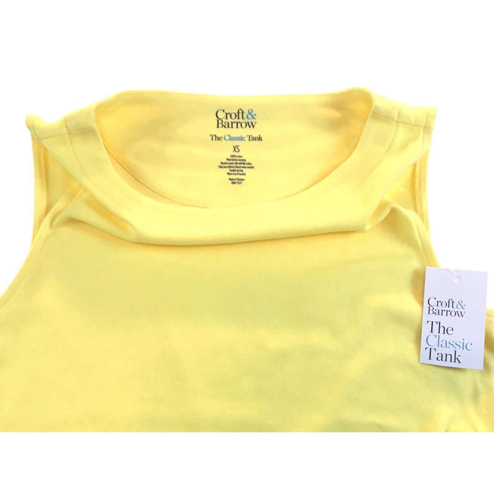 Croft & Barrow Croft & Barrow Classic Tank Yellow Soft Dandelion Size XSNWT Size XS / US 0-2 / IT 36-38 - 2 Thumbnail