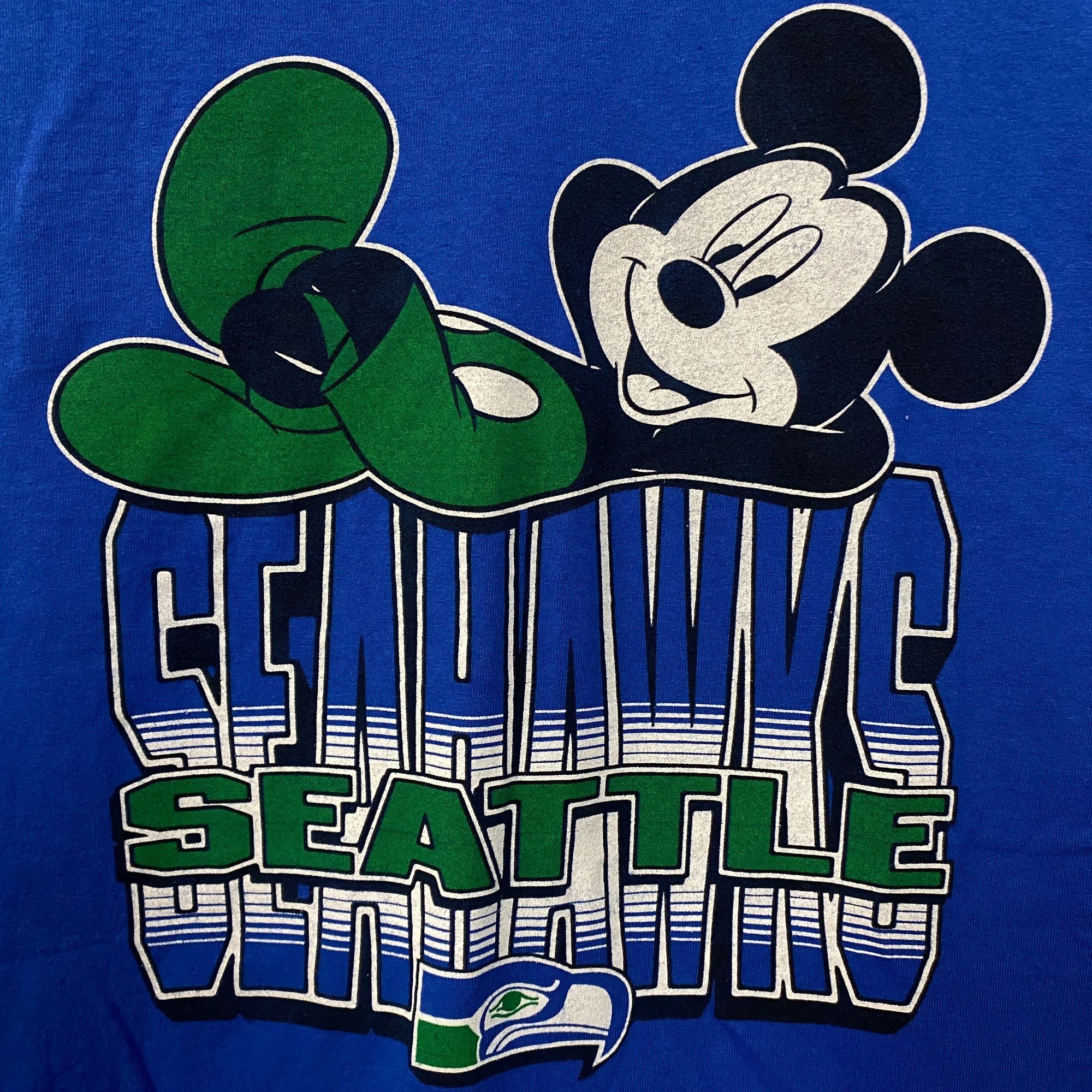 Junk Food NFL X Junk Food Clothing Mickey Mouse Seattle Seahawks Blue Size US M / EU 48-50 / 2 - 2 Thumbnail