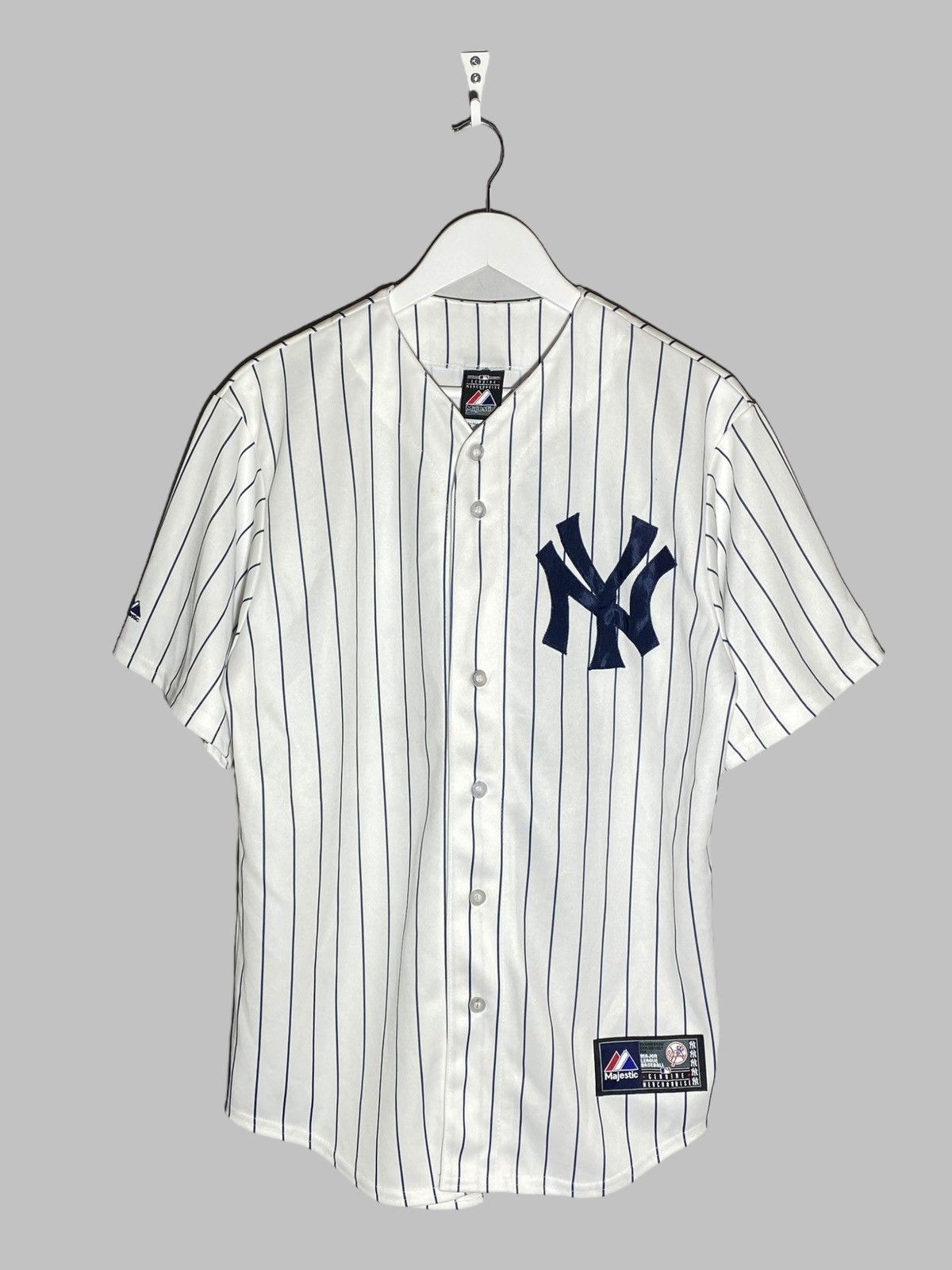 MLB 🔥 VINTAGE MLB NY YANKEES ELLSBURY JERSEY STRIPED ICONIC Size US M / EU 48-50 / 2 - 1 Thumbnail