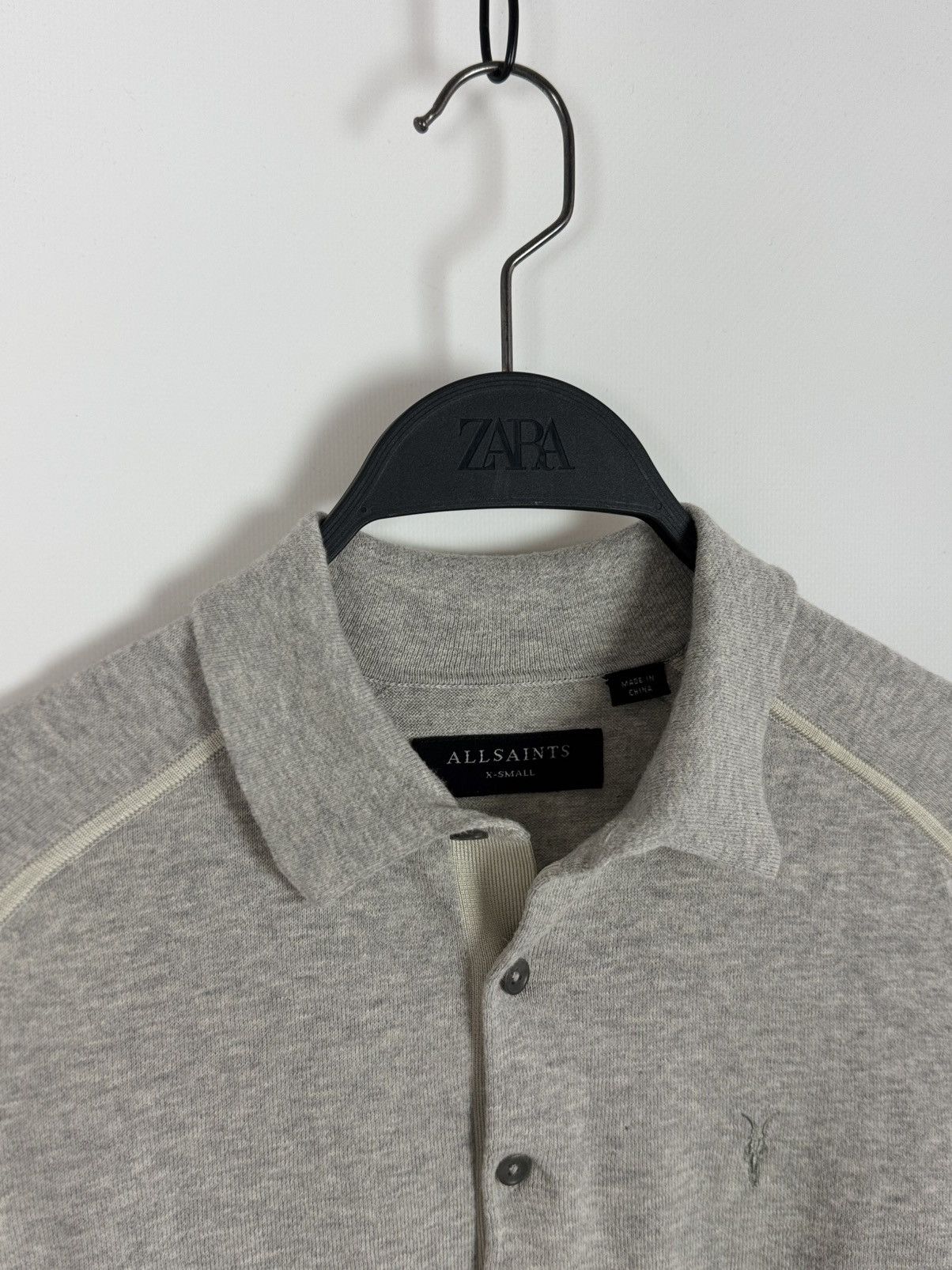 Allsaints AllSaints Harlen LS Polo Shirt Size US XS / EU 42 / 0 - 5 Thumbnail