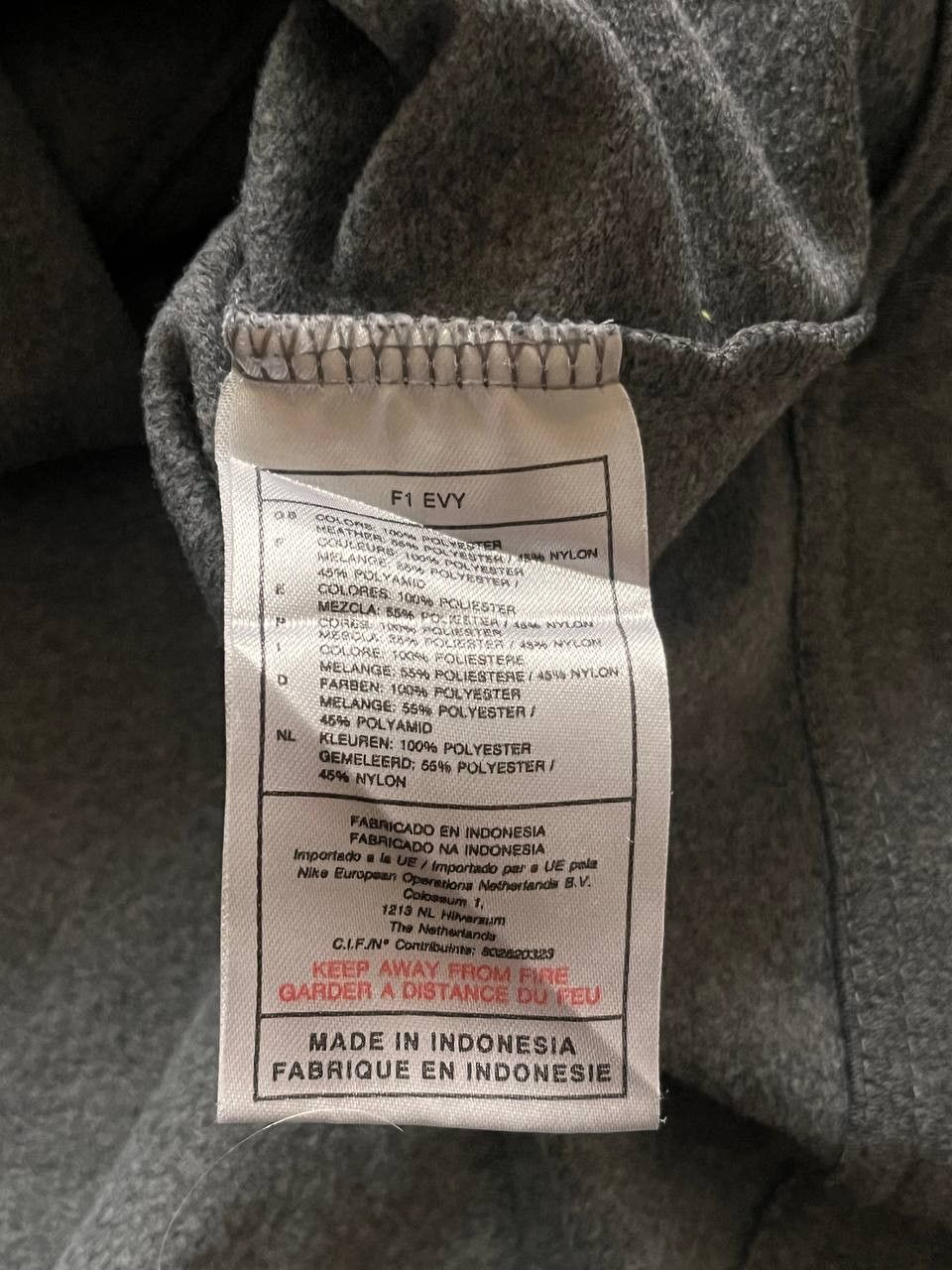 Nike × Vintage Vintage 00s Nike Athletic Zip Up Sweatshirt Grey Medium Size US M / EU 48-50 / 2 - 4 Thumbnail