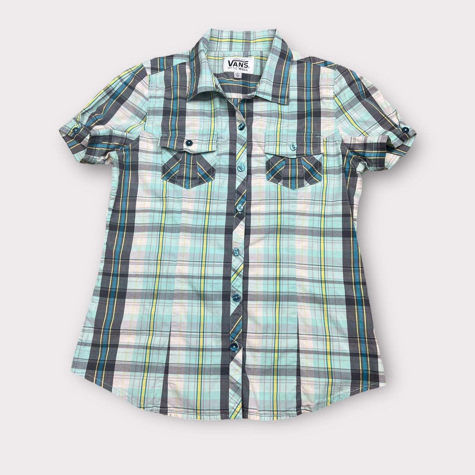 Vans Vans | Vintage Y2K Button Down Plaid Shirt | Medium Size M / US 6-8 / IT 42-44 - 11 Thumbnail