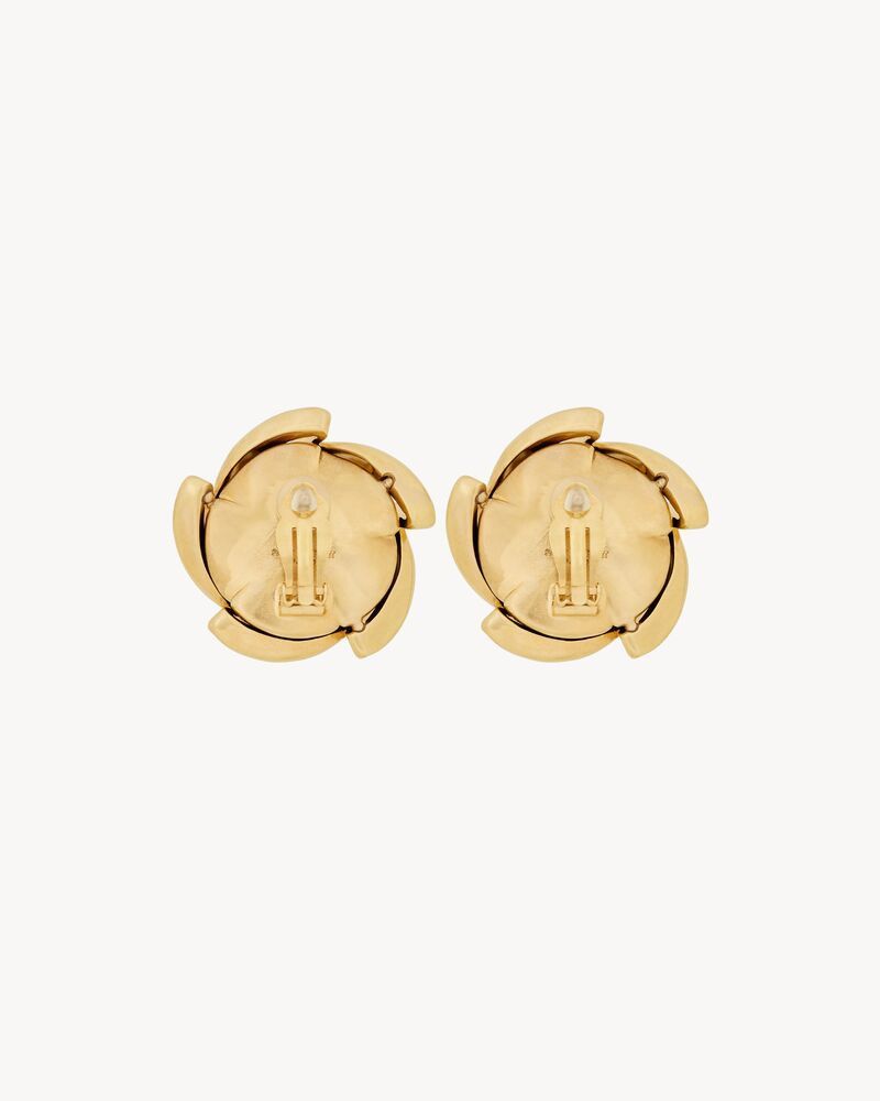 Saint Laurent Paris o1s1wg110126 769093 Size: OS / Vintage Spiral Earrings Metal Size ONE SIZE - 3 Thumbnail