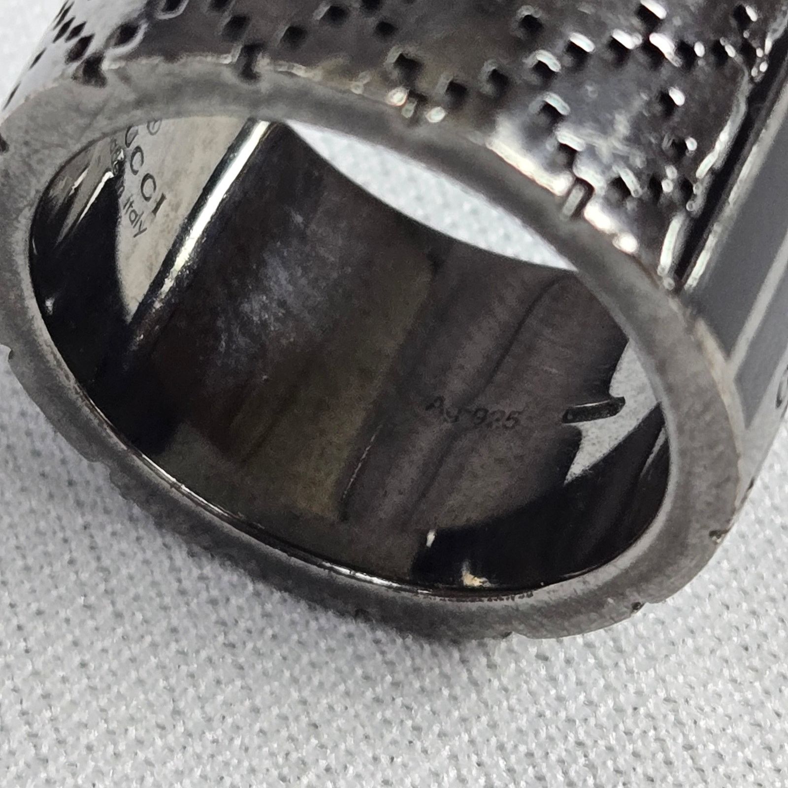 Gucci Gucci Diamante .925 Silver Ring Size ONE SIZE - 6 Thumbnail