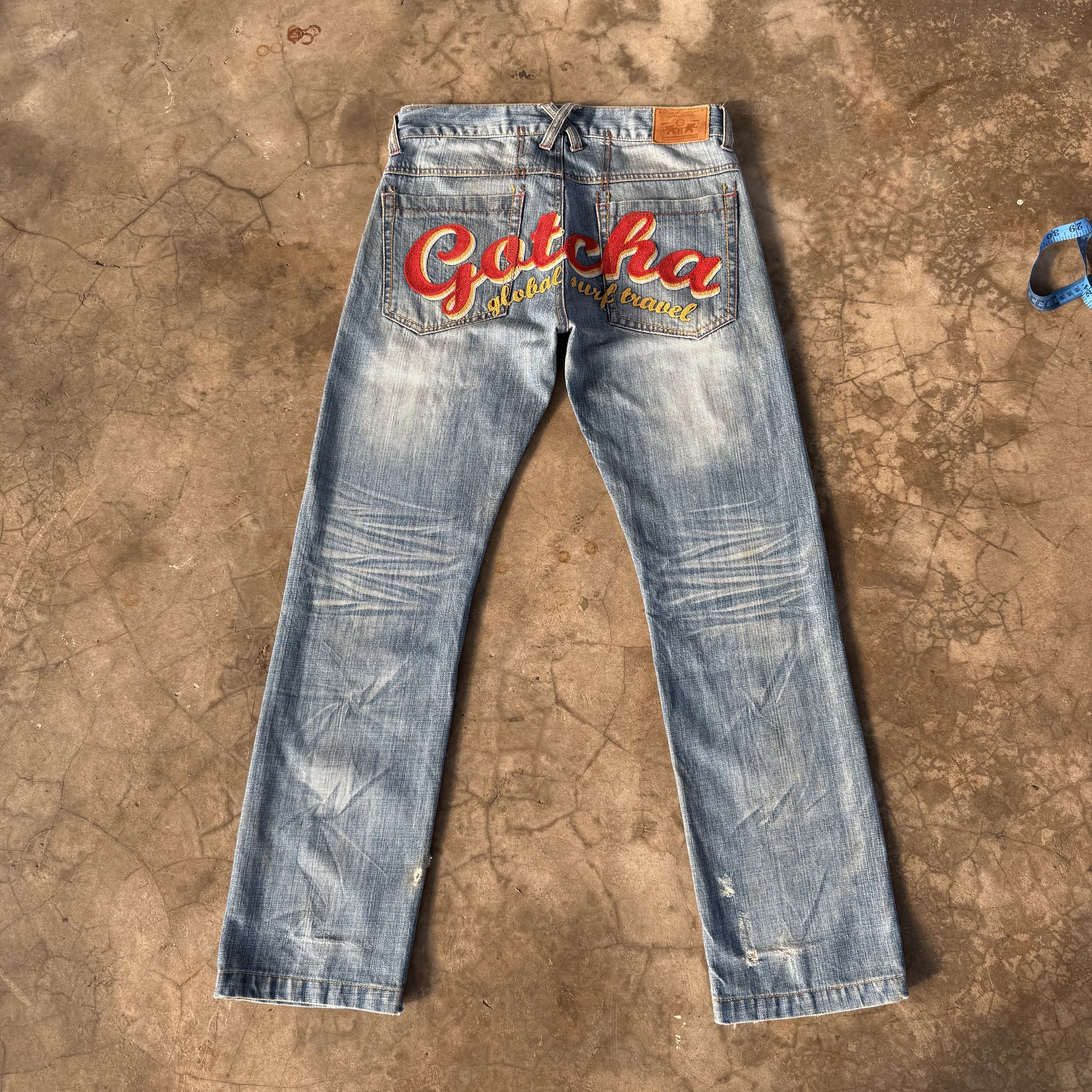 Gotcha Vintage Gotcha Faded Denim Jean Pants Size US 32 / EU 48 - 1 Thumbnail