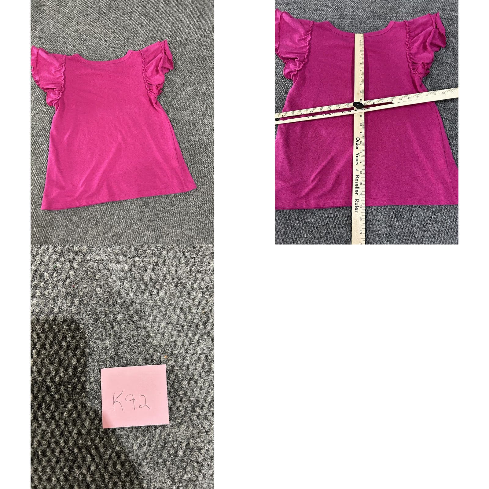 Loft Loft Shirt Womens Small Pink Flutter Sleeve Ruffle Crew Neck Casual Top Blouse Summer Size S / US 4 / IT 40 - 8 Thumbnail