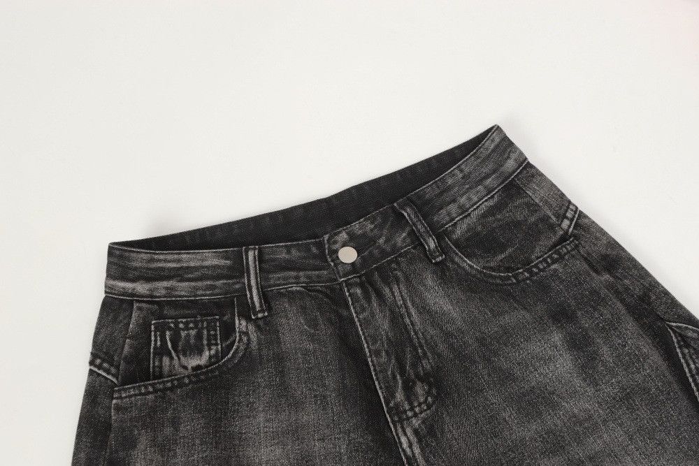 Vintage Punk-style distressed washed denim jeans for men Size US 32 / EU 48 - 3 Thumbnail