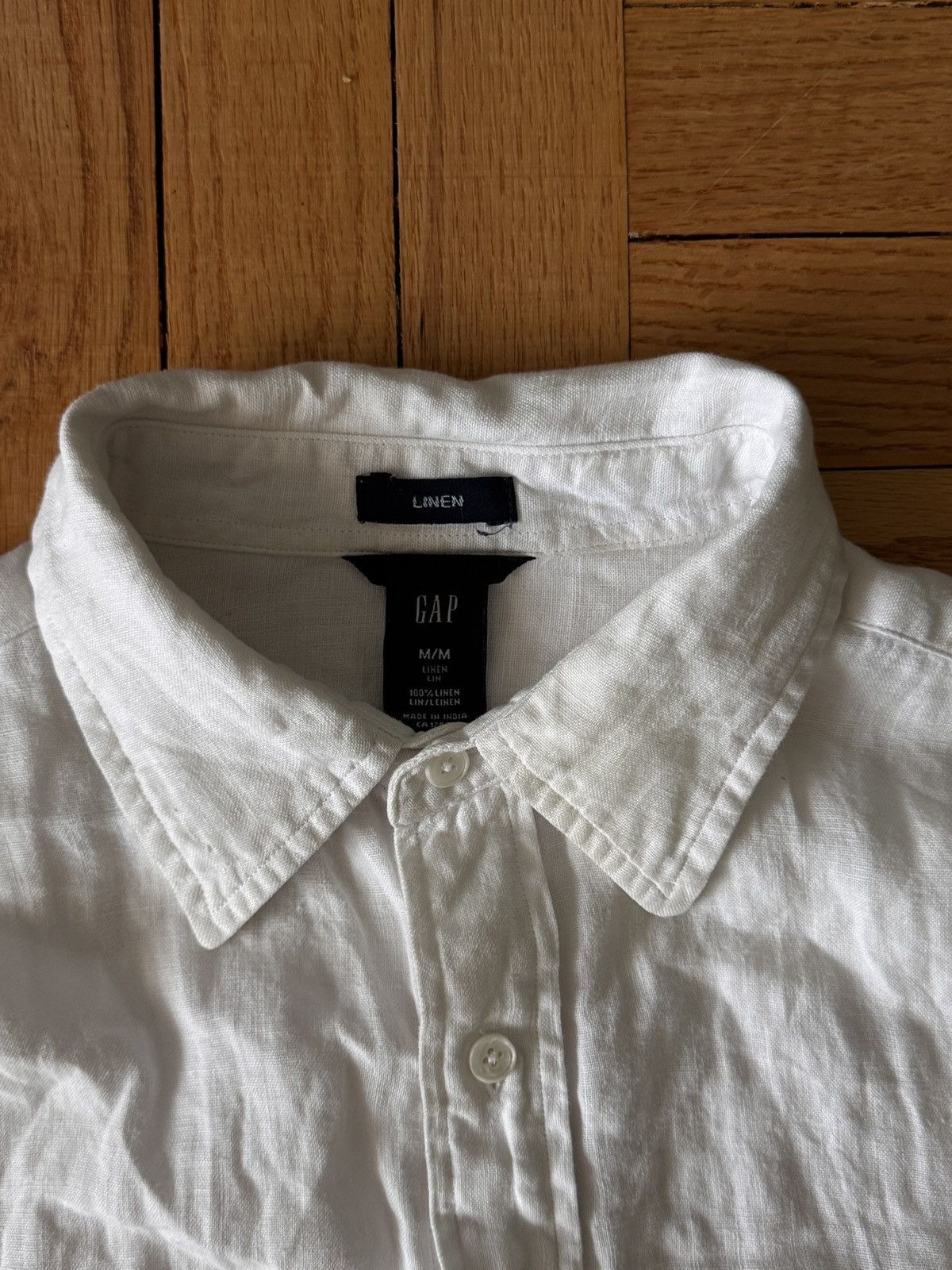 Gap × Vintage Gap White Linen Button Up Size M Size US M / EU 48-50 / 2 - 2 Thumbnail