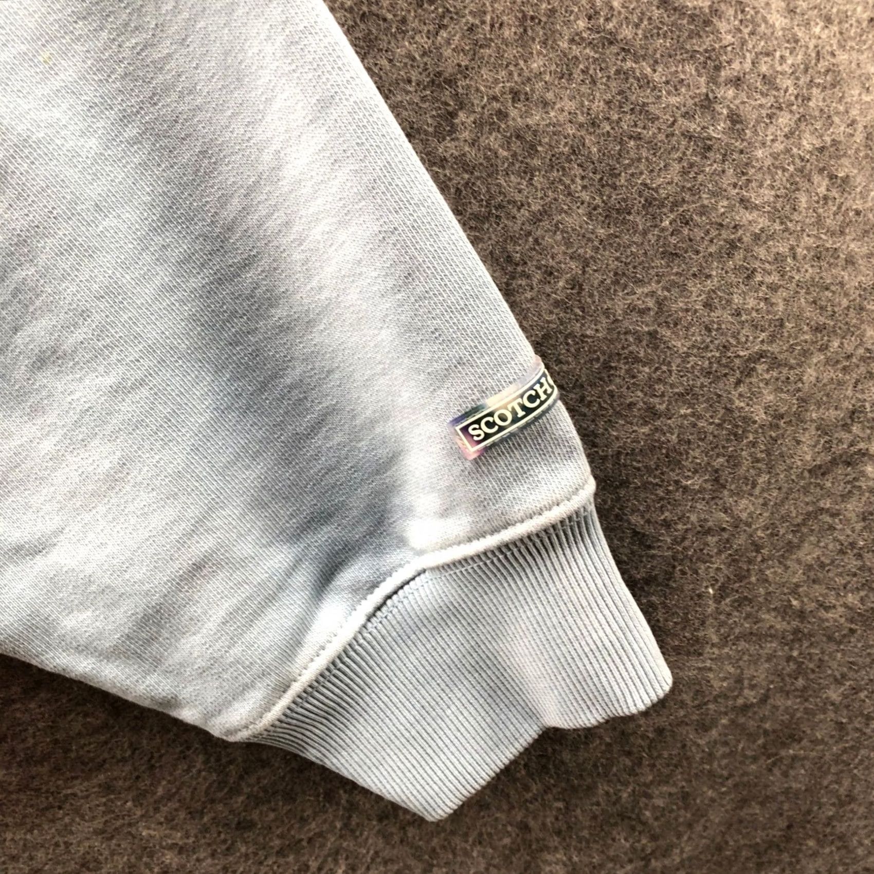 Scotch & Soda Scotch & Soda Sweatshirt Mens L Blue Pink Cotton Dip Dye Ombre Crew Oversized Size US L / EU 52-54 / 3 - 5 Thumbnail