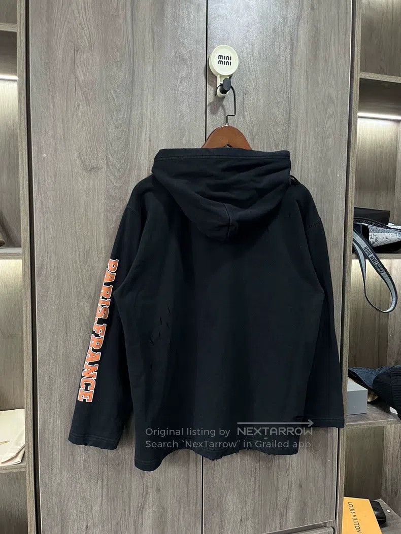 Balenciaga Balenciaga Scissor distressed distressed hoodie Size US S / EU 44-46 / 1 - 3 Thumbnail