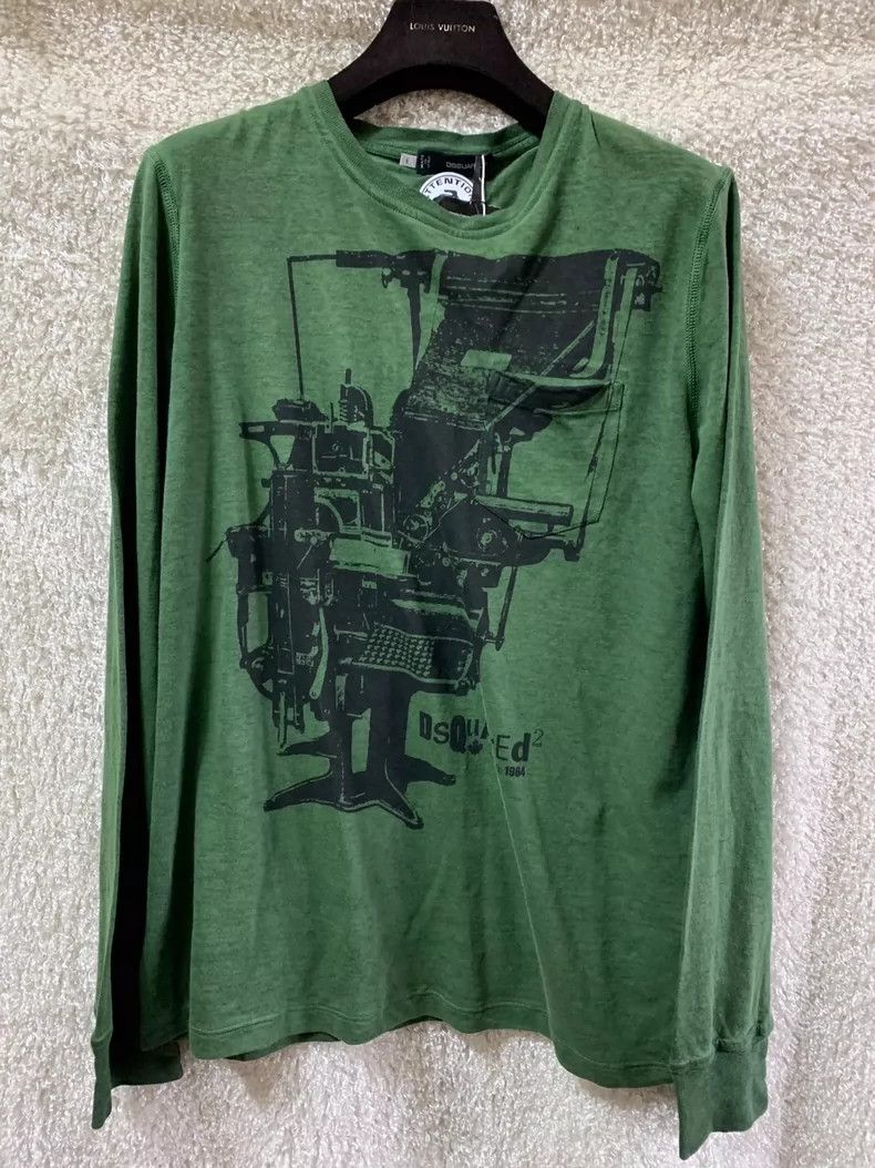 Dsquared2 Dsquared2 Men's Long Sleeve Graphic T-shirt Size US S / EU 44-46 / 1 - 1 Thumbnail