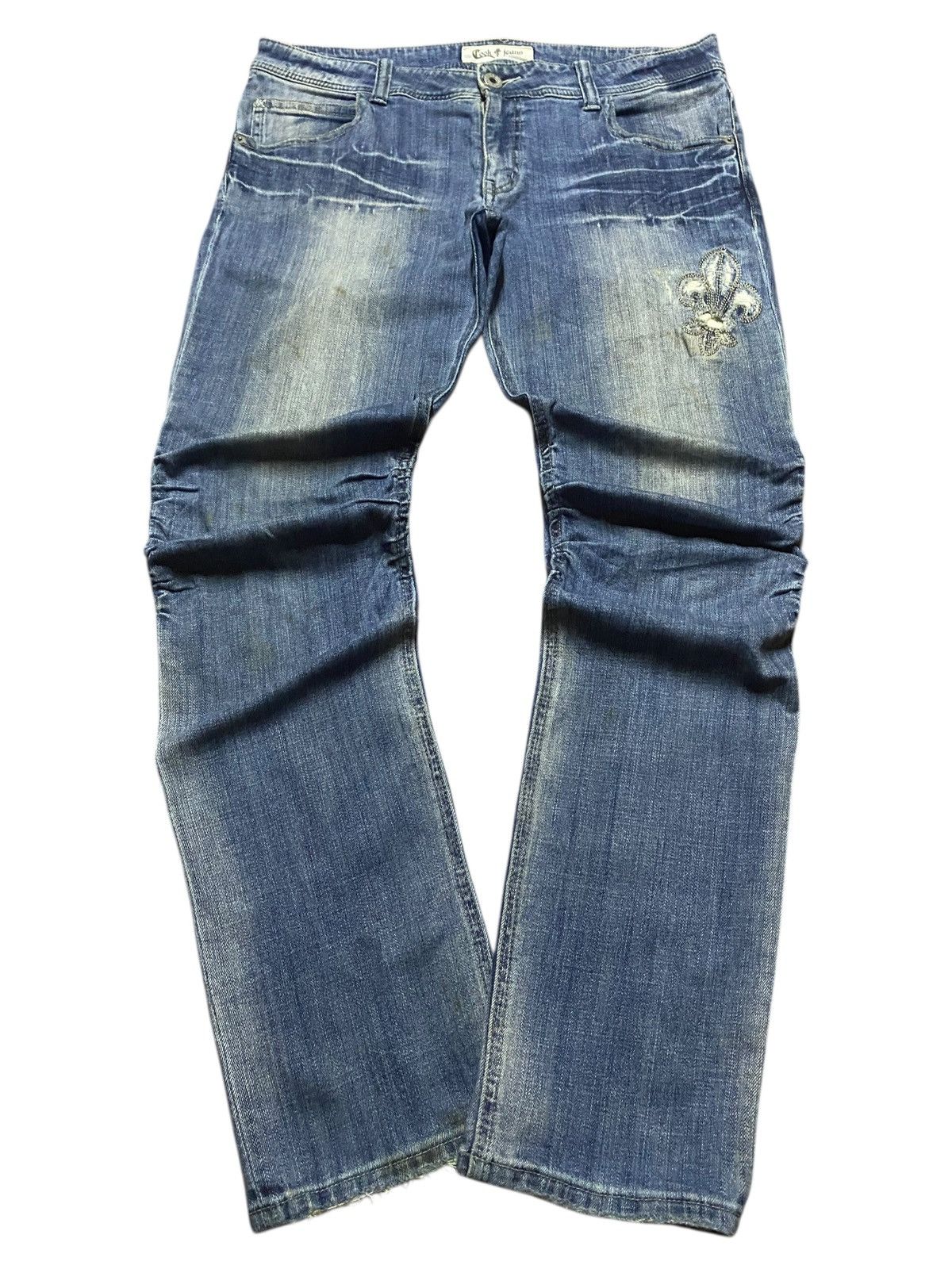 Cook Jeans Vintagw Cook Jeans Embroidery like Amiri Skinny Jeans Size US 35 - 1 Thumbnail