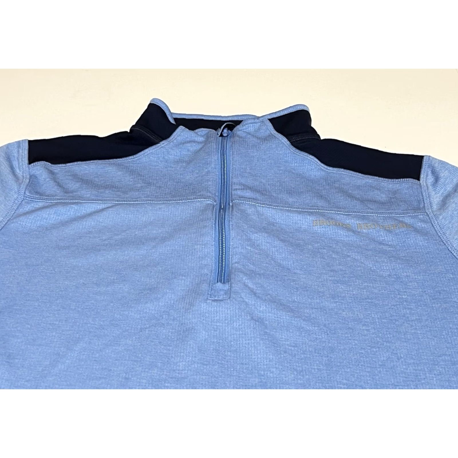Brooks Brothers Brooks Brothers Windbreaker Pullover 1/4 Zip Mens M Blue Performance Golf Activewear Regular Size M Size US M / EU 48-50 / 2 - 2 Thumbnail