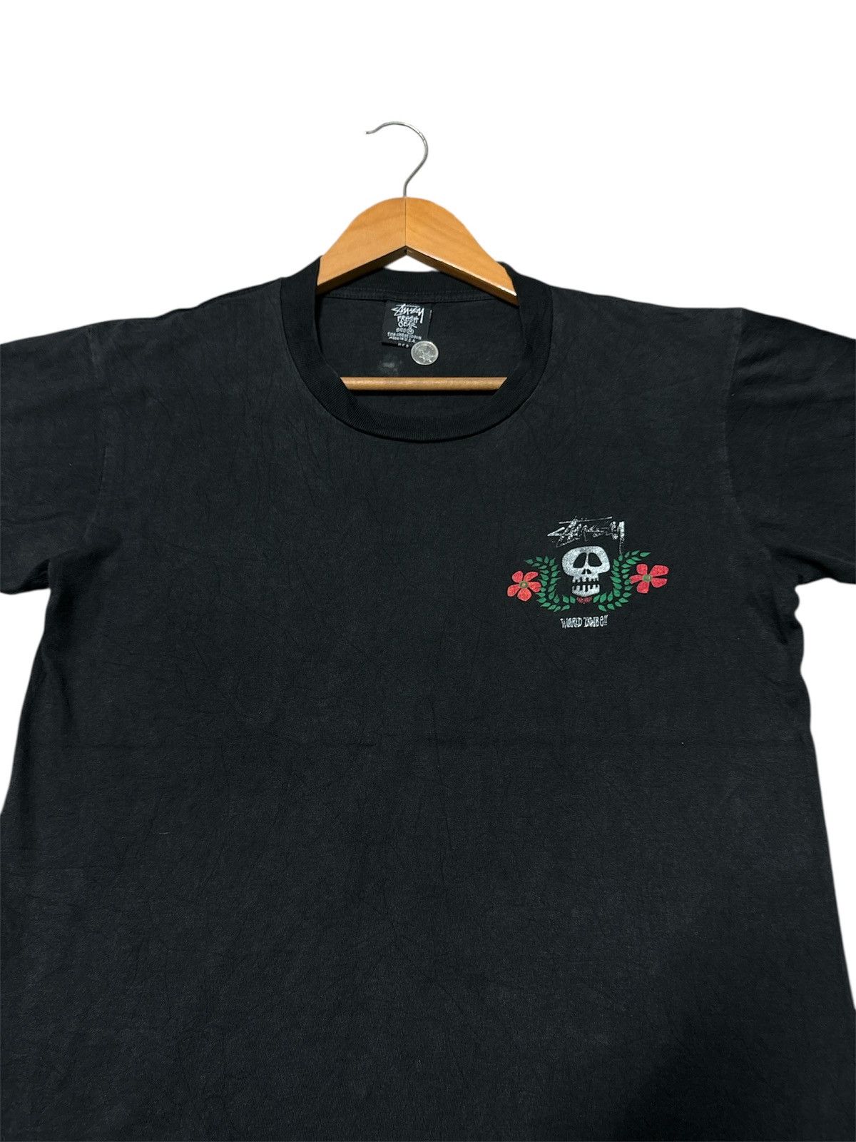 Stussy ‼️RARE‼️VINTAGE 90S STUSSY LINE LARGE WORLD TRIBE TSHIRT TEE🔥 Size US M / EU 48-50 / 2 - 7 Thumbnail