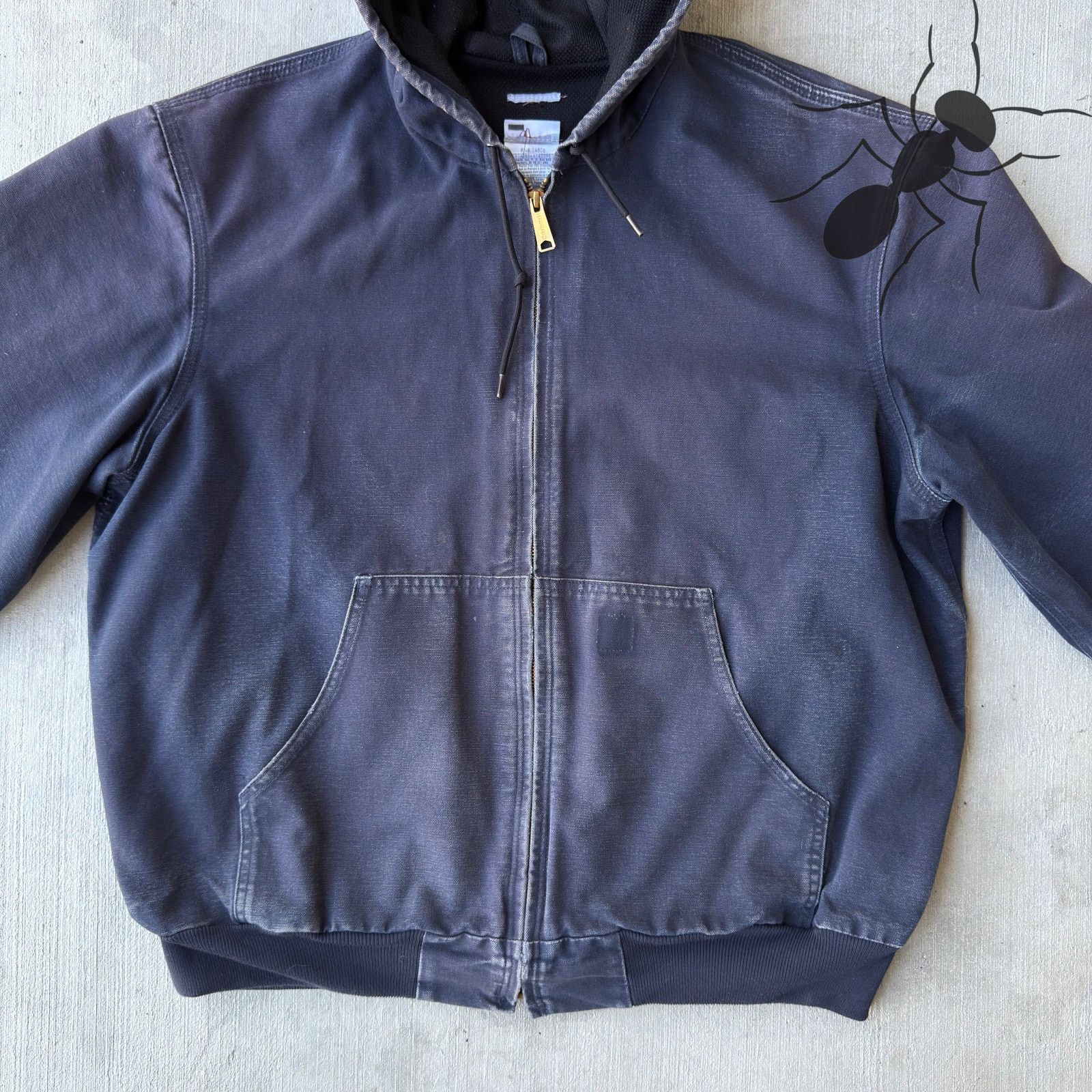 Carhartt × Vintage Vintage Y2K Carhartt J208 MDT blue hooded work wear jacket Size US XL / EU 56 / 4 - 3 Thumbnail