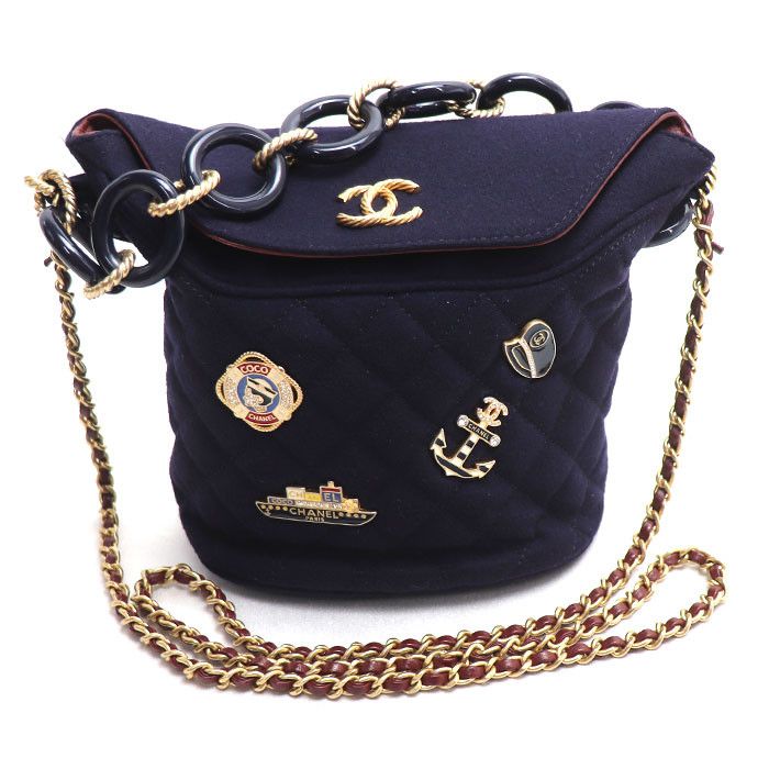 Chanel Chanel CHANEL Paris Hamburg Wool Lambskin Shoulder Bag Leather Shoulder Bag A57868 DUTY FREE for USA Size ONE SIZE - 1 Thumbnail