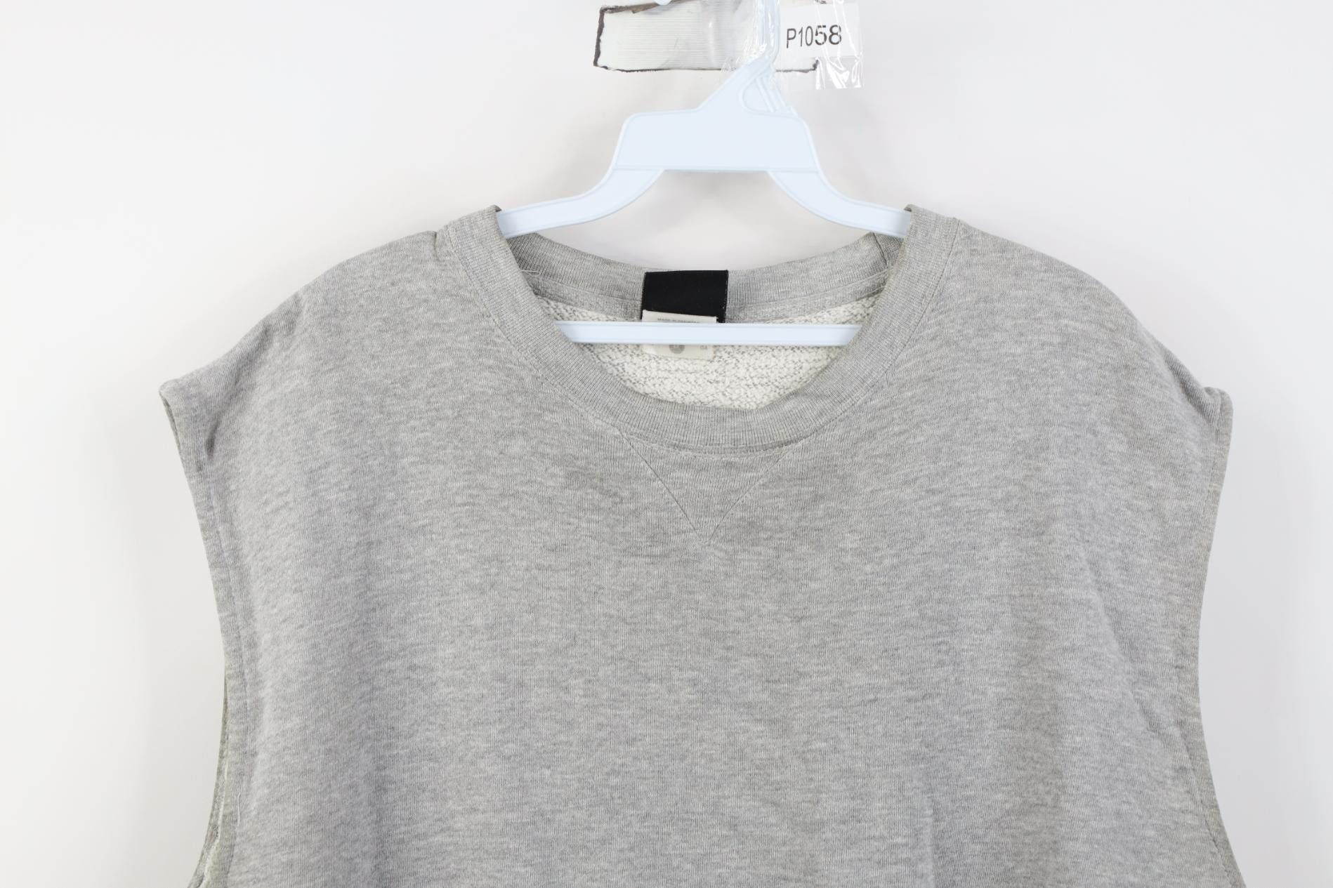 Vintage Vintage 90s Y2K Streetwear Sweatshirt Vest Heather Gray Size US L / EU 52-54 / 3 - 2 Thumbnail