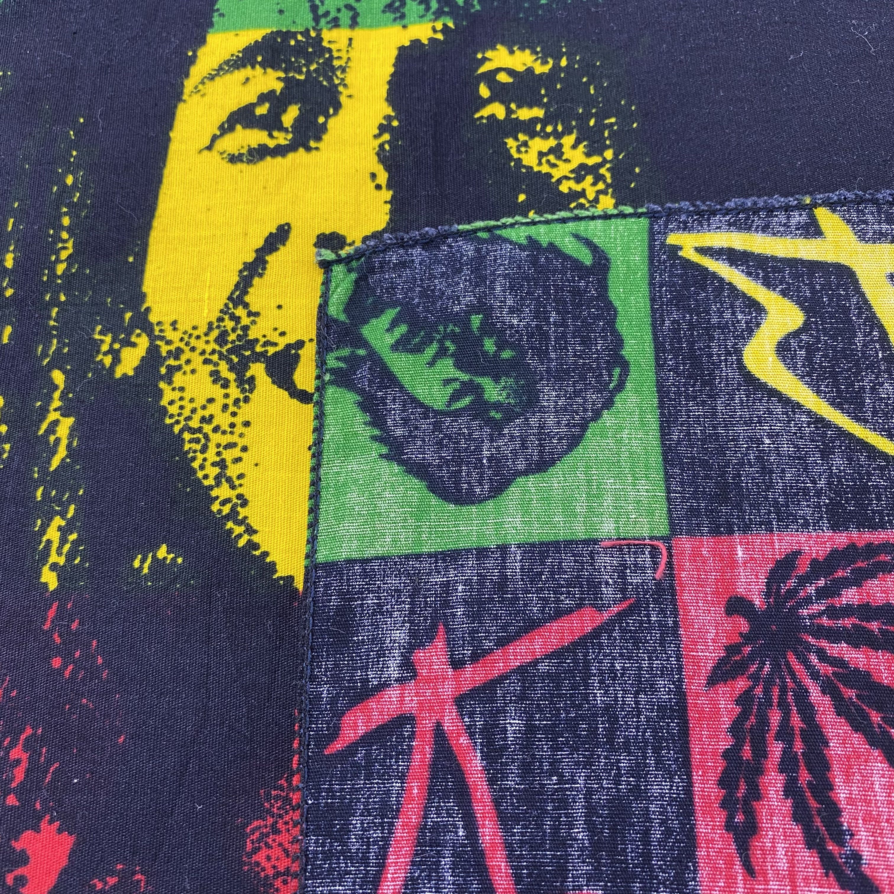 Bob Marley × Vintage BOB MARLEY Handkerchief / Bandana / Neckerchief-B1395 Size ONE SIZE - 9 Thumbnail