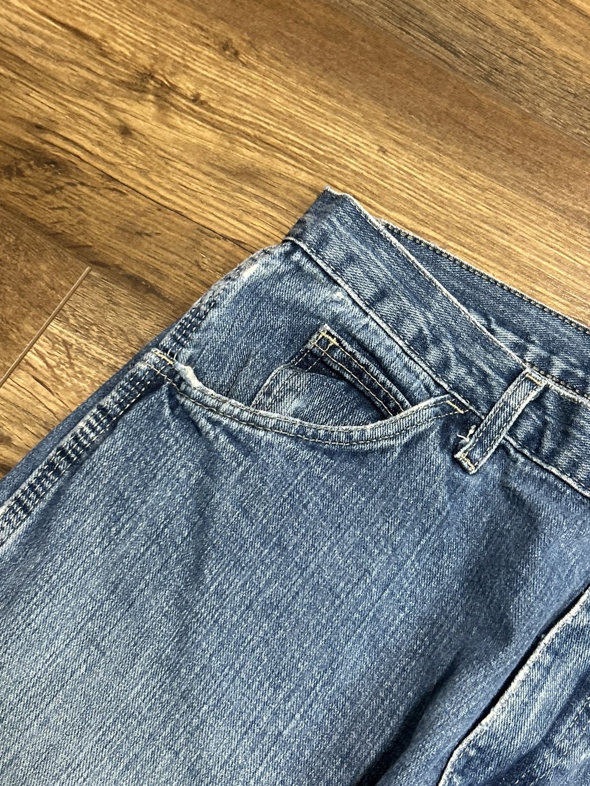 Carhartt × Dickies × Vintage Vintage Dickies baggy Distressed denim jeans Size US 36 / EU 52 - 11 Thumbnail