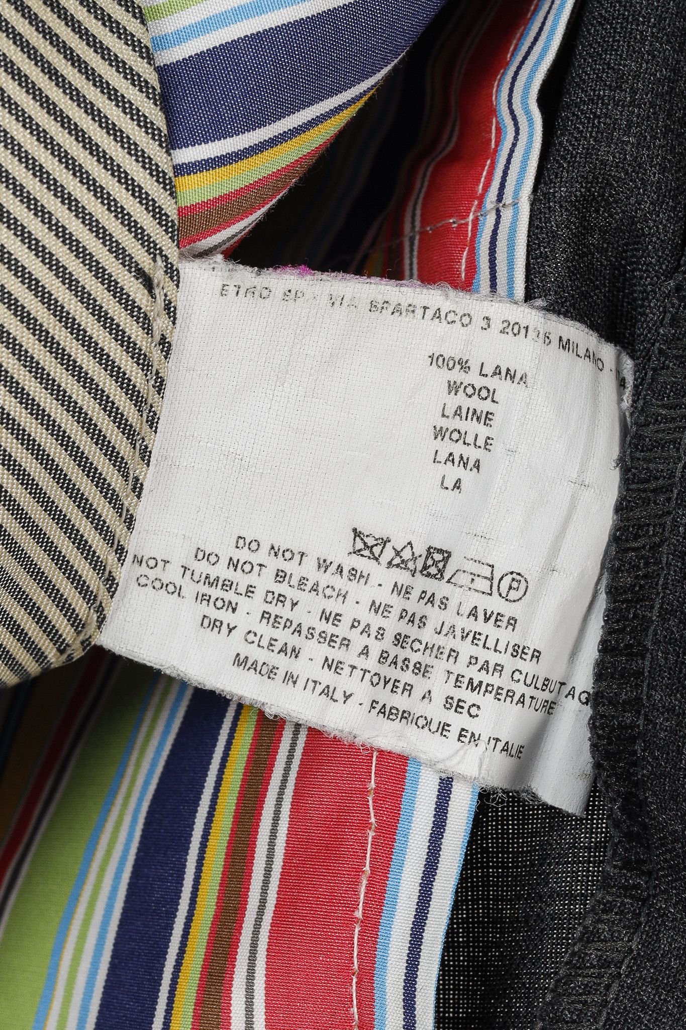 Etro Etro Grey Wool-Suiting Straight-Leg Trousers Size US 32 / EU 48 - 10 Thumbnail