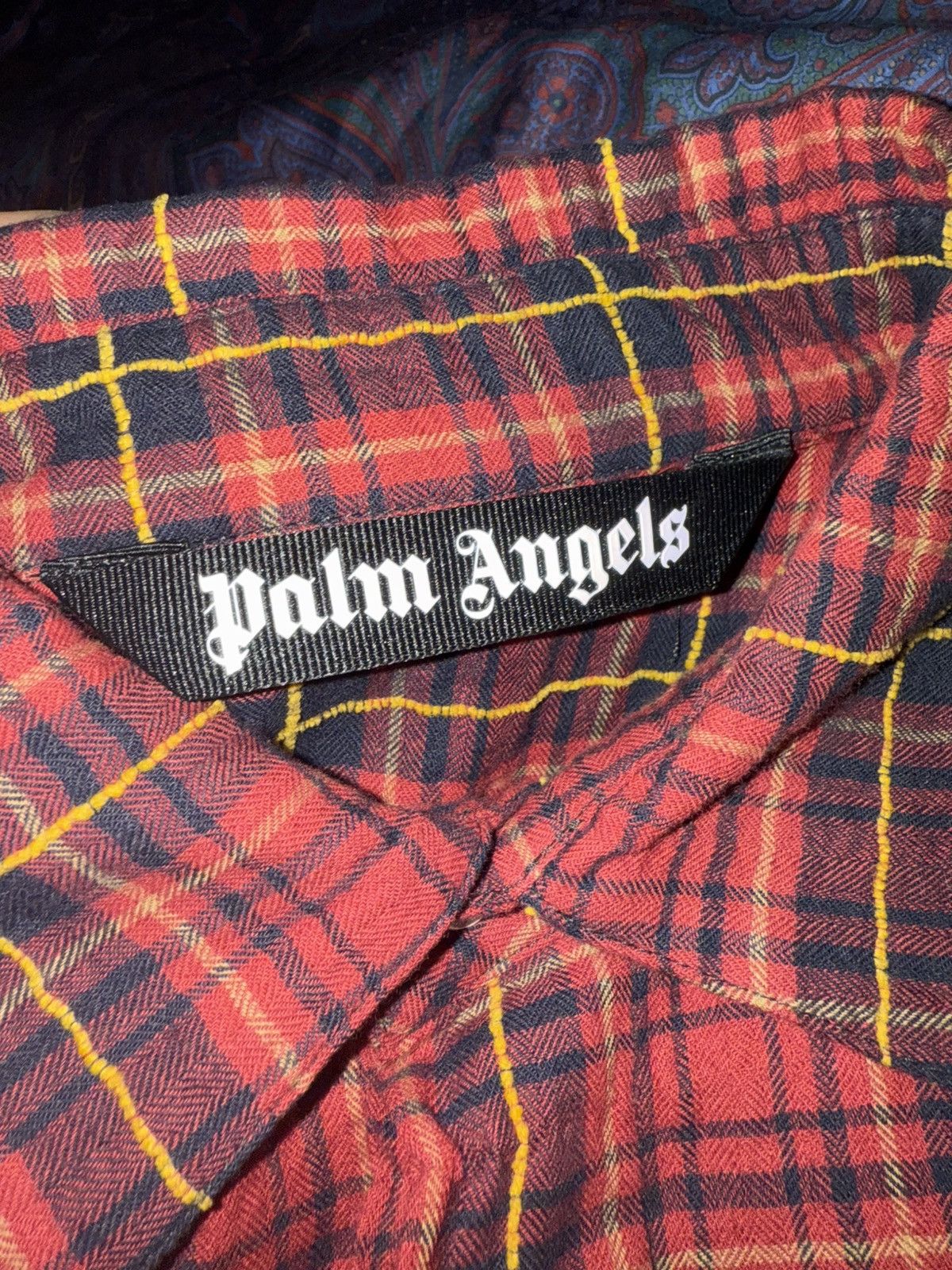 Palm Angels FW21 Palm Angels paint splatter long flannel bleached Grail Size US M / EU 48-50 / 2 - 22 Thumbnail