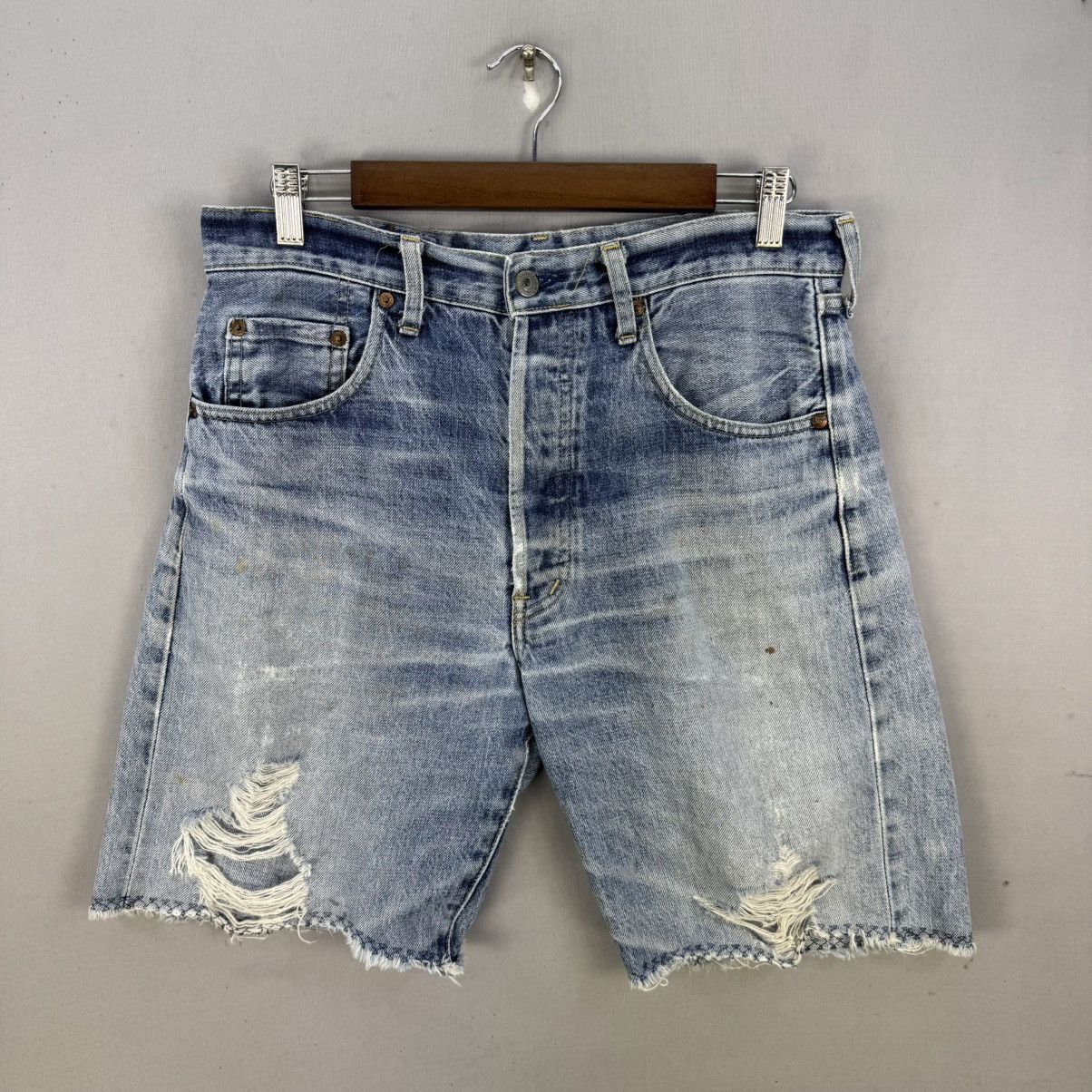 Vintage Levi’s 503B Big E Selvedge Denim Cut Off Shorts