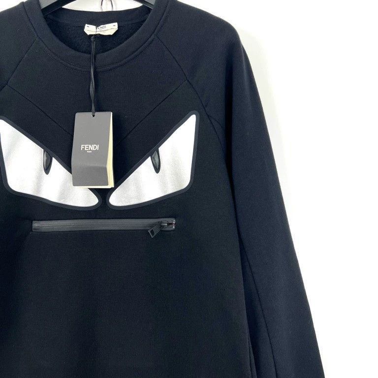 Fendi Fendi Black Monster Pocket Zip Dress Size L / US 10 / IT 46 - 4 Thumbnail