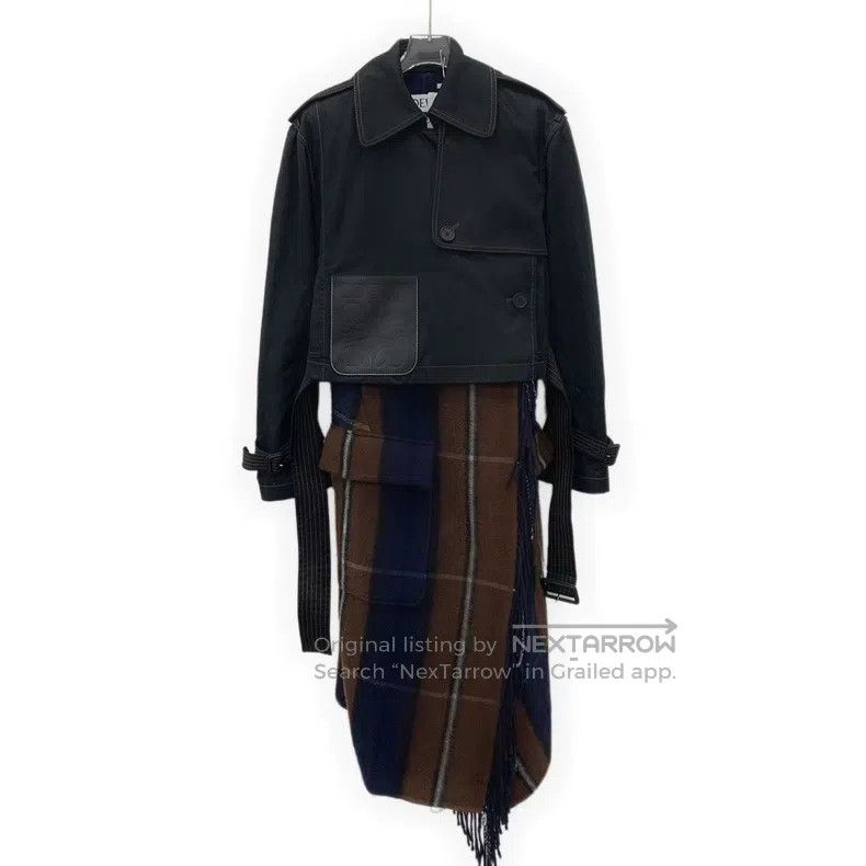 Loewe Loewe Multicolor Fringe Cotton Collared Long Sleeve Belted Size XS / US 0-2 / IT 36-38 - 1 Thumbnail