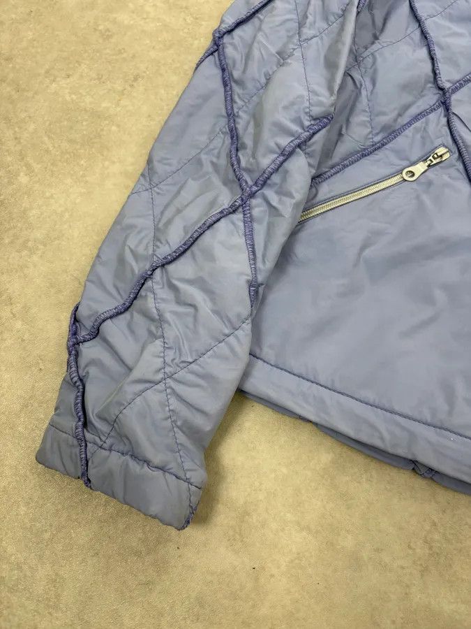 Marithe + Francois Girbaud FW2000 Marithé + François Girbaud Light Blue Quilted Geometric Nylon Jacket Size US S / EU 44-46 / 1 - 8 Thumbnail