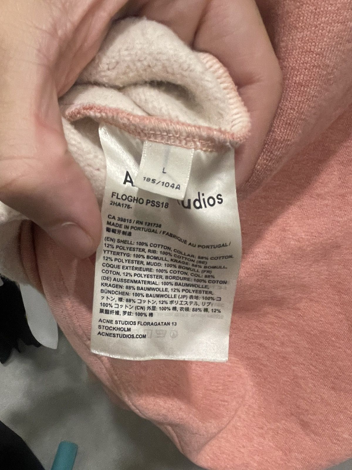 Acne Studios - Logo Neck Crewneck (**Read Description)