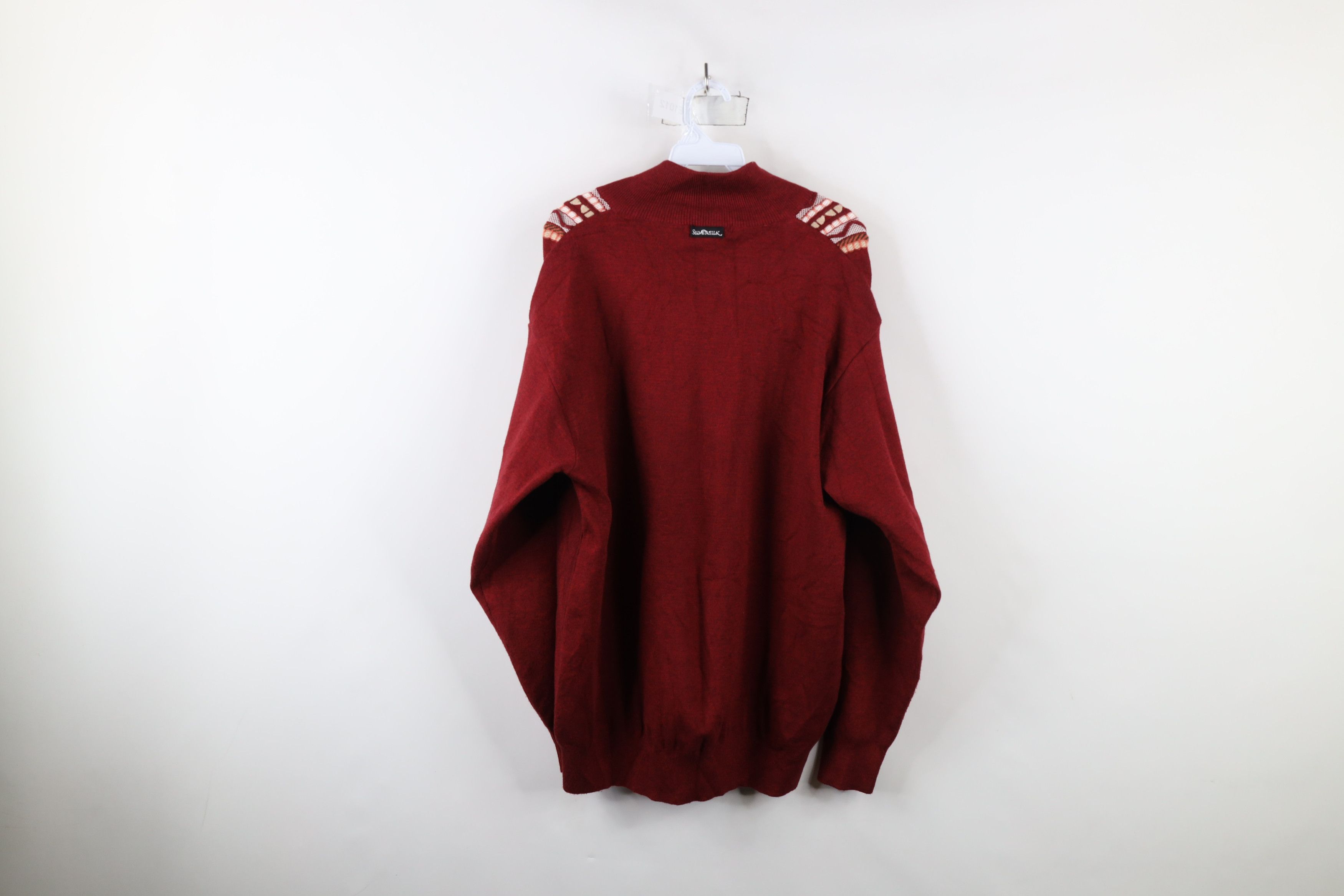 Vintage Vintage 90s Coogi Style Zip Button Knit Cardigan Sweater Size US XXL / EU 58 / 5 - 10 Thumbnail