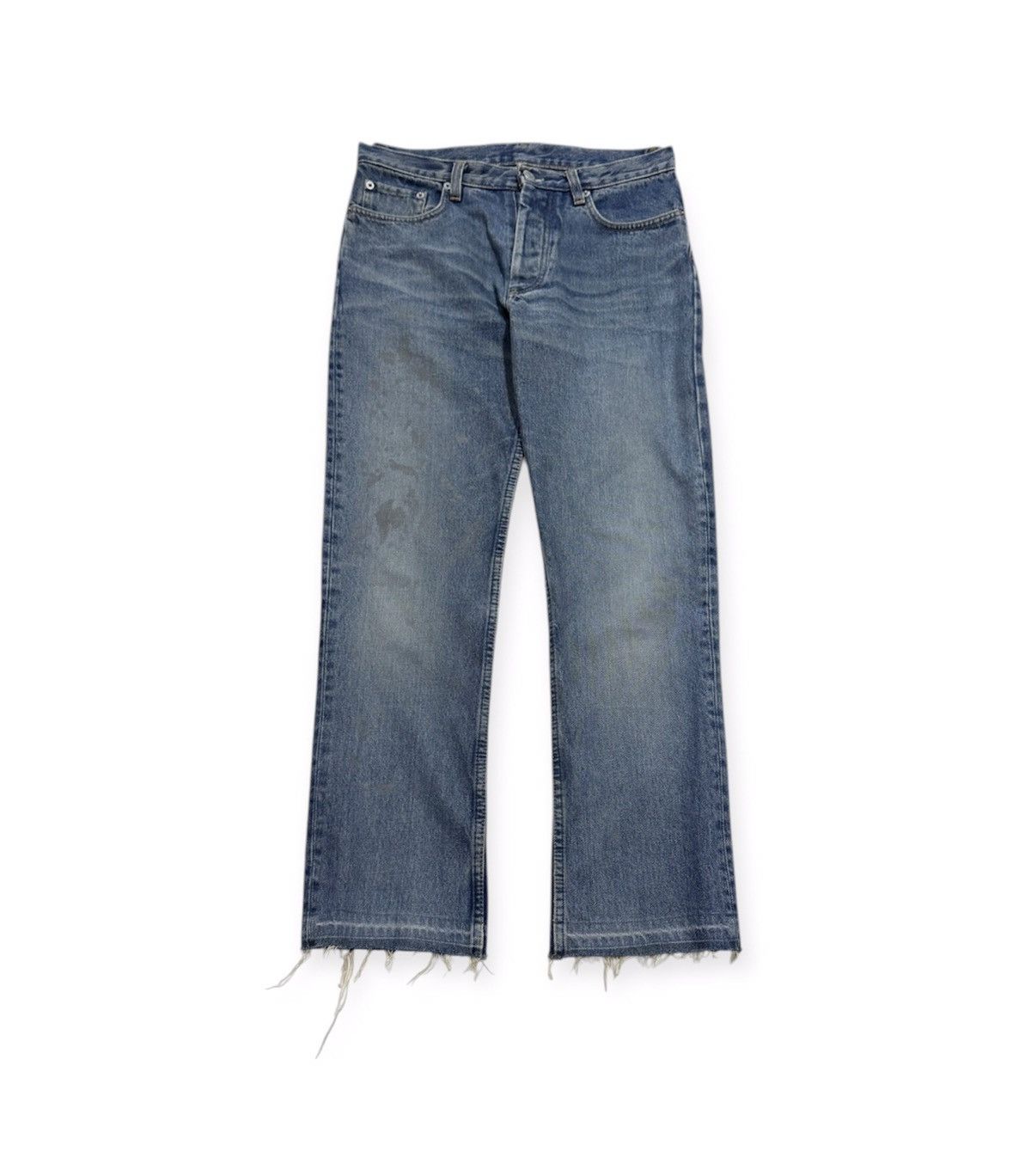 Helmut Lang 1999 Silver Painter Jeans Size US 28 / EU 44 - 1 Thumbnail