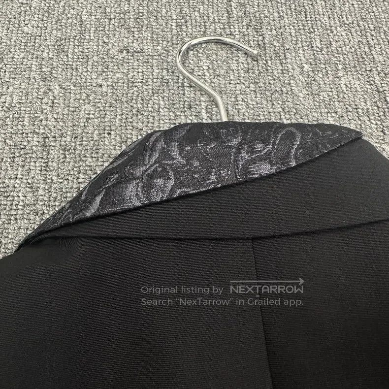 Dior Dior Dark Patterned Brocade Dress Suit Jacket Size US M / EU 48-50 / 2 - 3 Thumbnail
