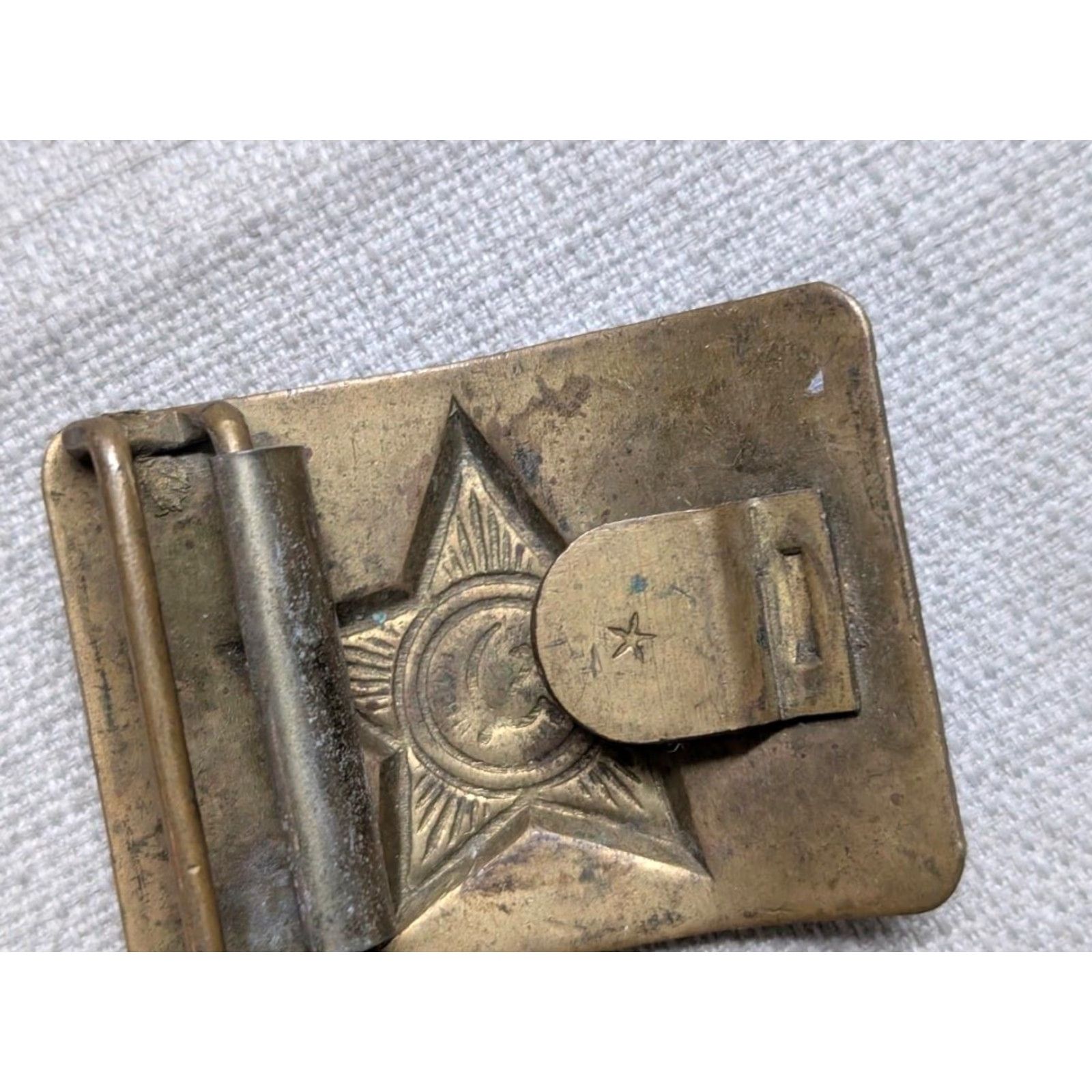 Vintage VINTAGE SOVIET UNION Belt Buckle USSR military BRASS antique russian Buckle Men Brass Belt Buckle Vintage USSR military Size ONE SIZE - 7 Thumbnail