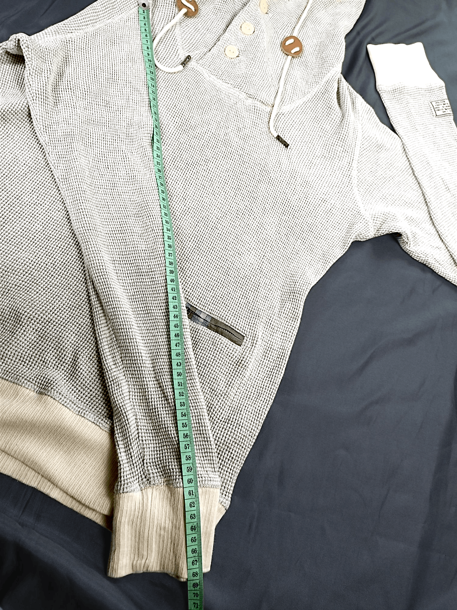 Diesel DIESEL-CO. Hoodie Slim Fit Waffle Knit Sweatshirt Jumper Size US L / EU 52-54 / 3 - 9 Thumbnail