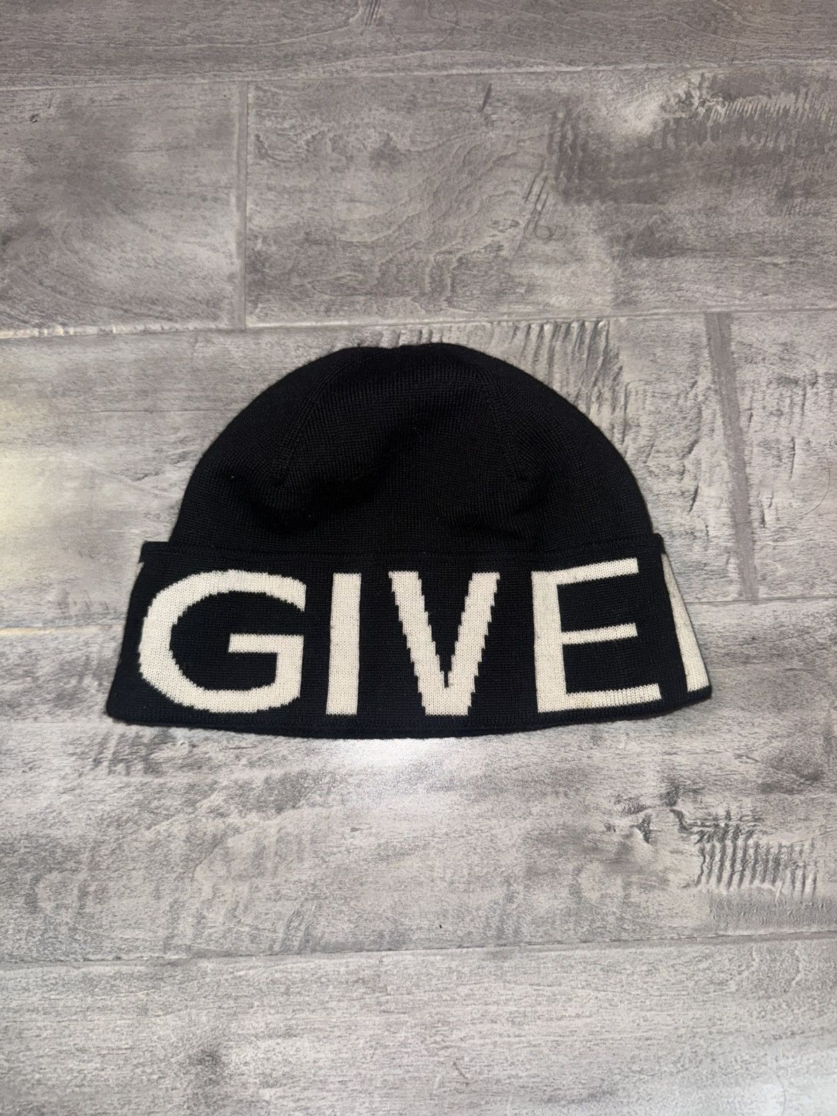 Givenchy Givenchy Logo Beanie Black Size ONE SIZE - 5 Thumbnail