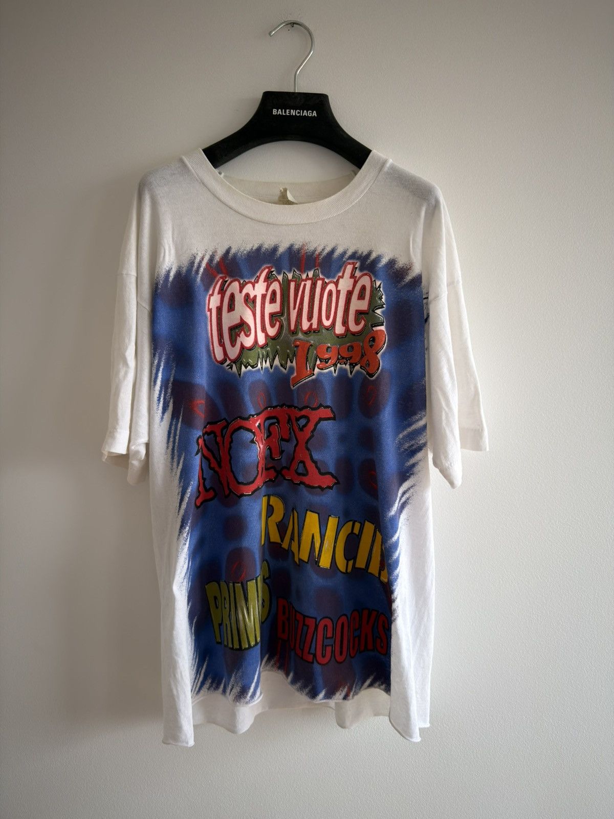 Band Tees *RARE* TESTE VUOTE 1998 90s PUNK FESTIVAL PRIMUS RANCID NOFX Size US XL / EU 56 / 4 - 1 Thumbnail