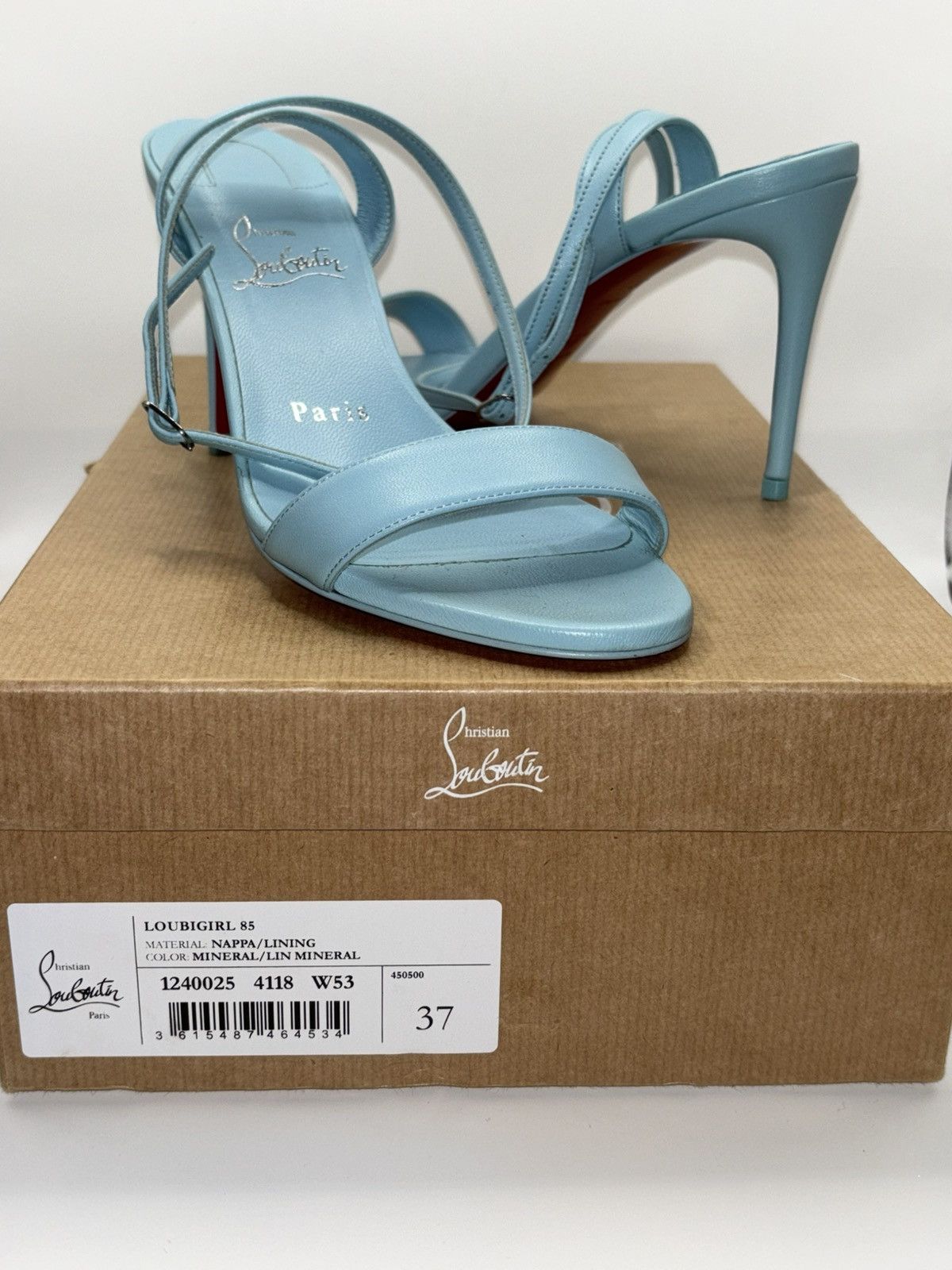 Christian Louboutin CHRISTIAN LOUBOUTIN Loubigirl 85 Size 35 Mineral Size US 7 / IT 37 - 1 Thumbnail
