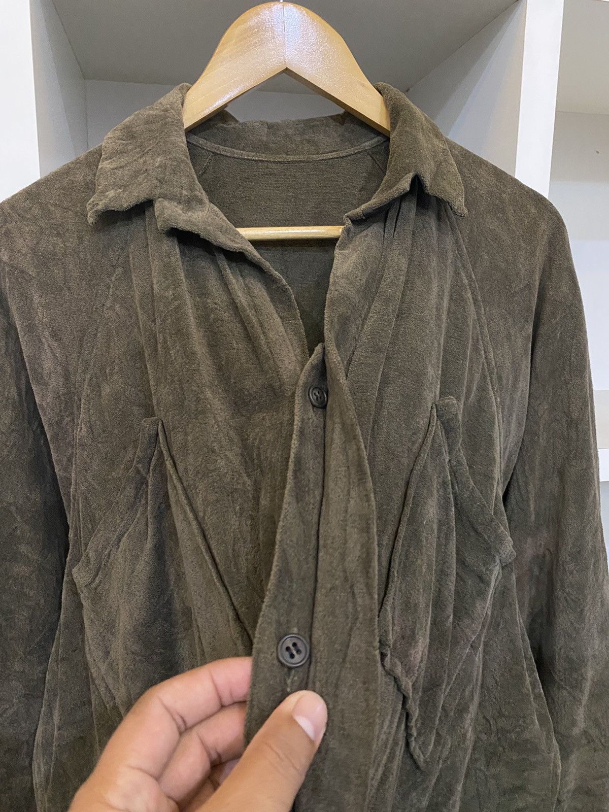 Yohji Yamamoto Vintage Y’s Yohji Yamamoto Velvet Jacket Size US L / EU 52-54 / 3 - 6 Thumbnail