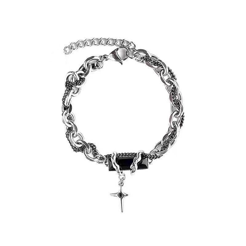 Jewelry Cross Vibe Bracelet Y2K Punk Chain Gotch Bracelets Chains Size ONE SIZE - 5 Thumbnail