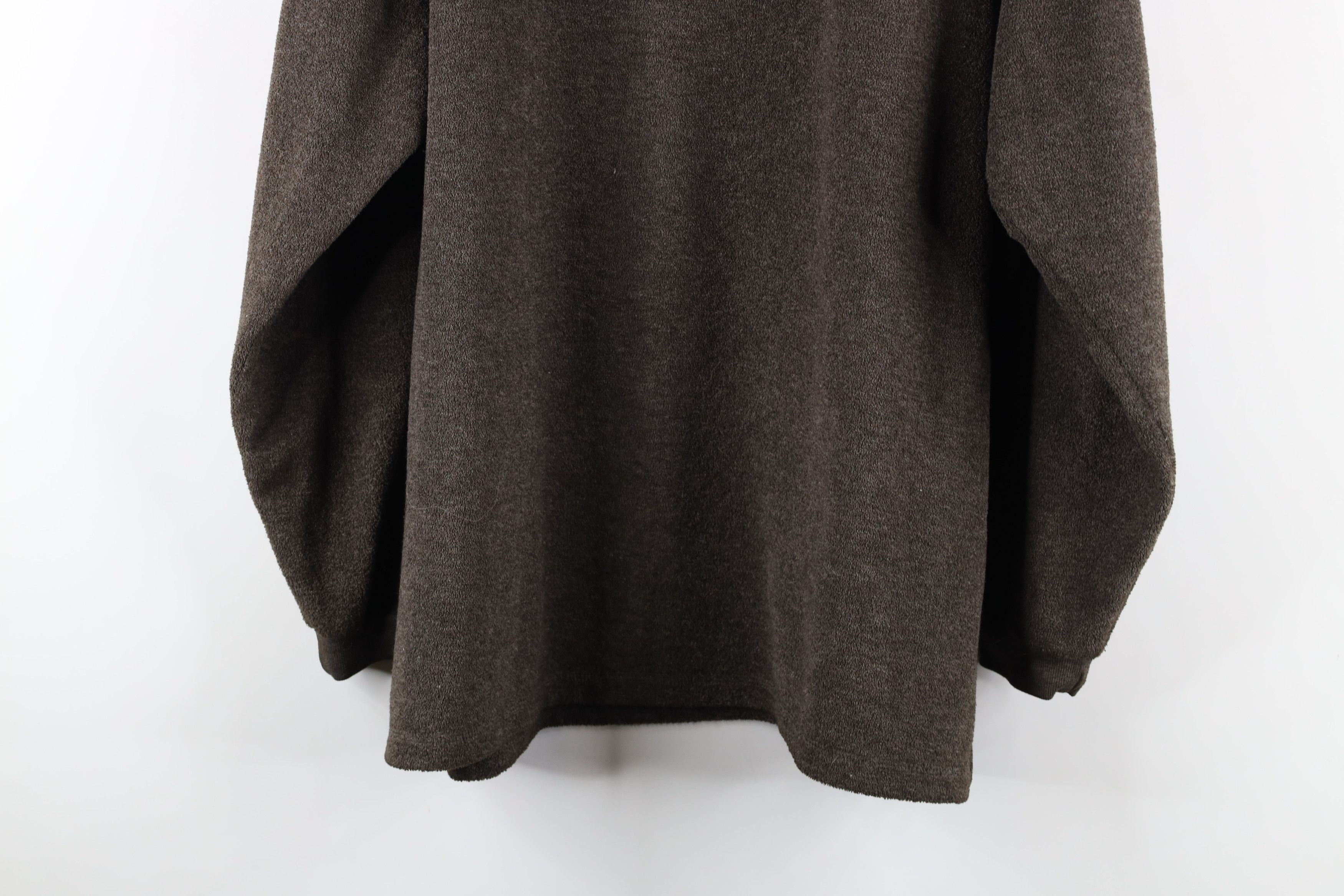 Russell Athletic Vintage 90s Russell Athletic Fleece V-Neck Sweatshirt Brown Size US L / EU 52-54 / 3 - 7 Thumbnail