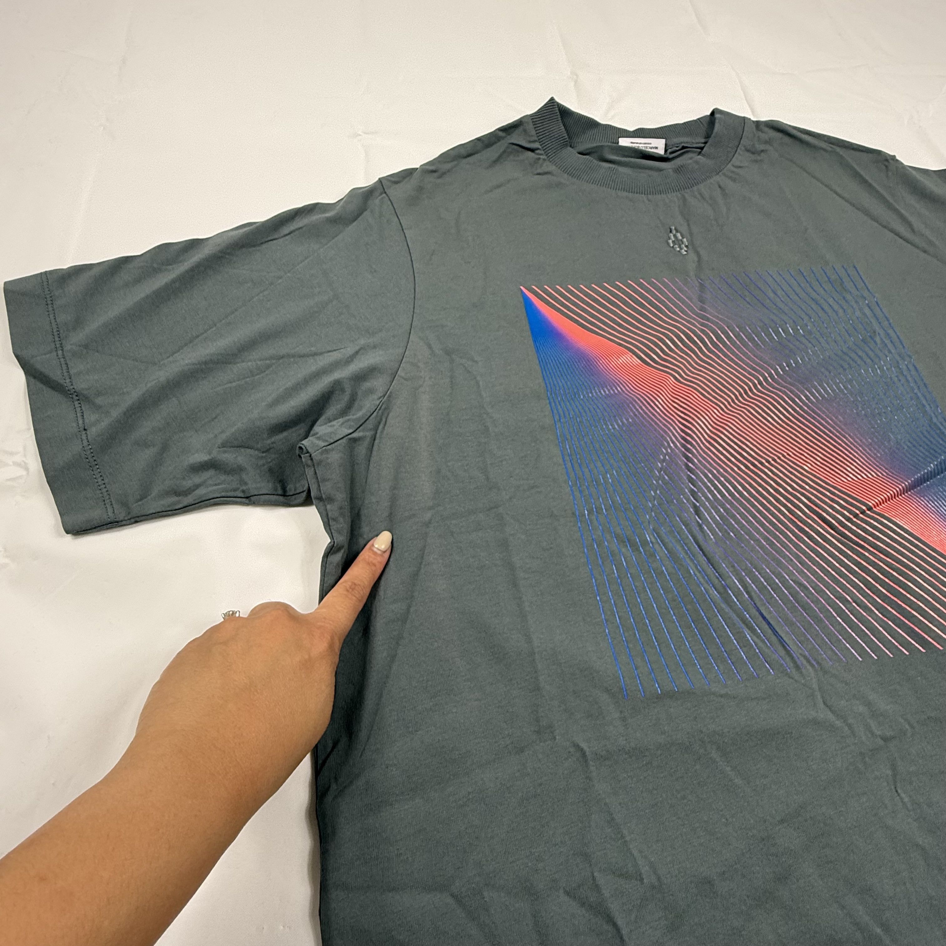 Marcelo Burlon Marcelo Burlon County of Milan Grey Graphic Shirt Mens Small Size US S / EU 44-46 / 1 - 2 Thumbnail