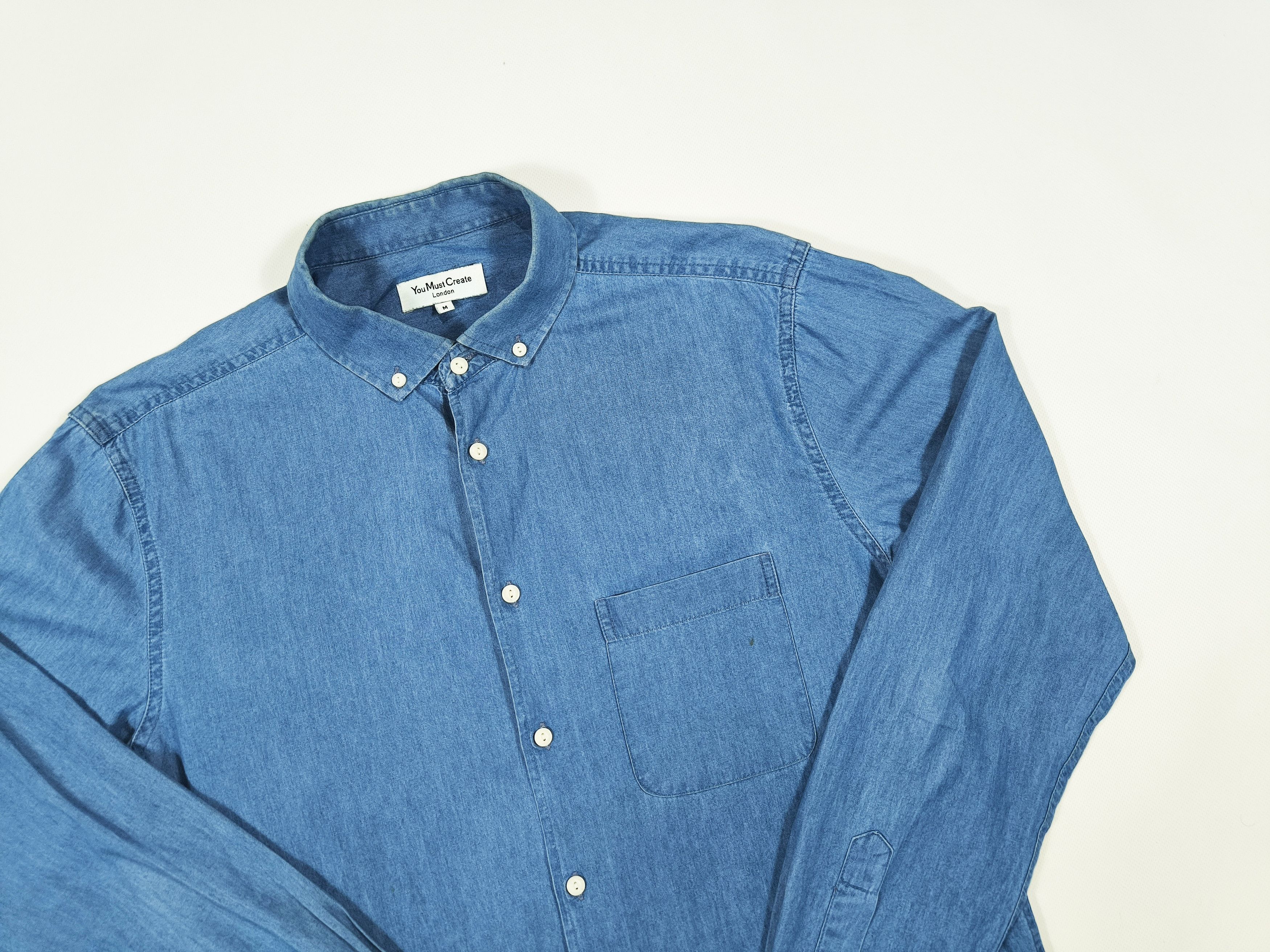 YMC You Must Create YMC Light Denim Shirt Size M Size US M / EU 48-50 / 2 - 2 Thumbnail