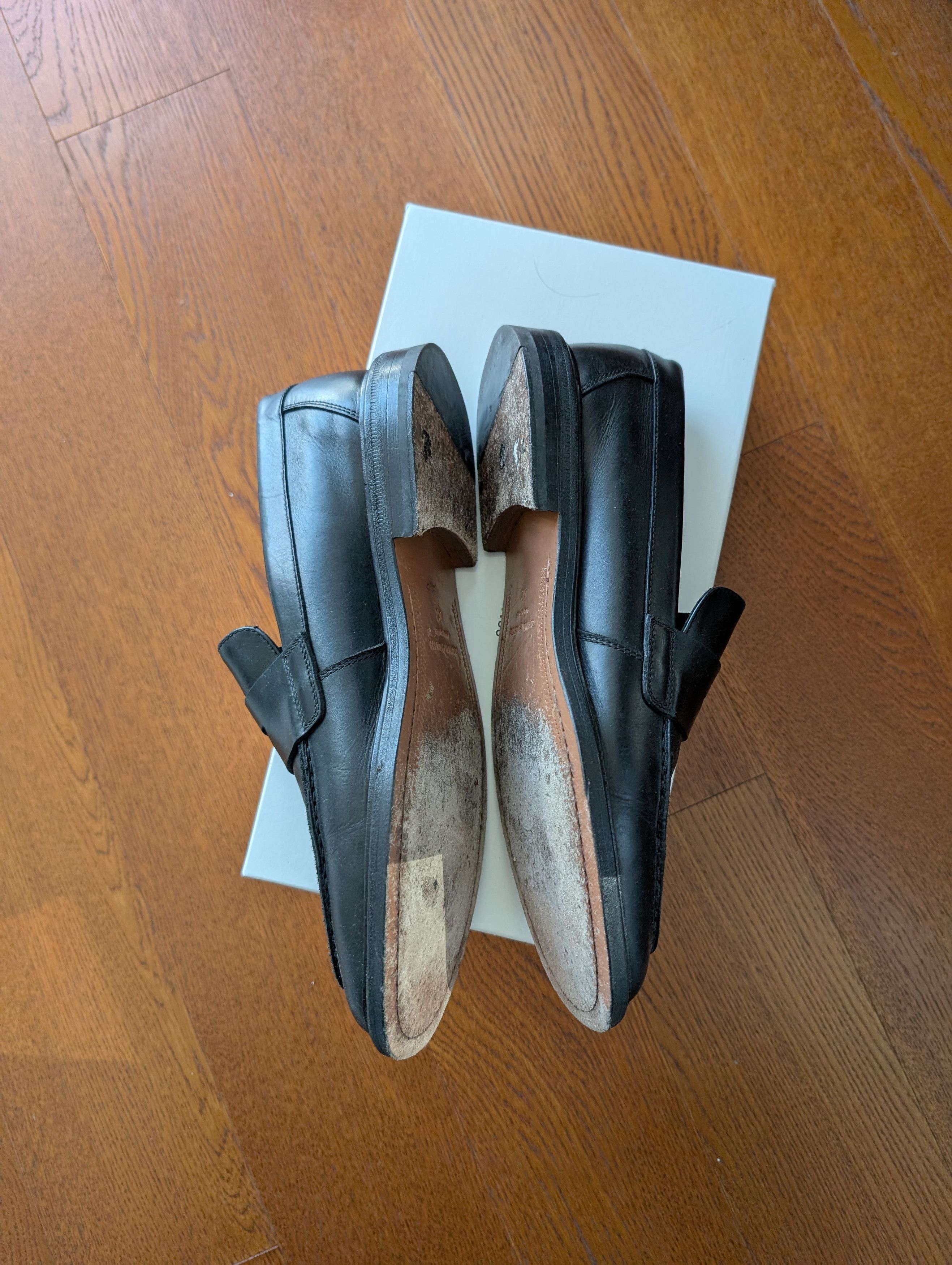 Common Projects Common Projects Black Leather Penny Loafers Size 42 9US Size US 9 / EU 42 - 5 Thumbnail