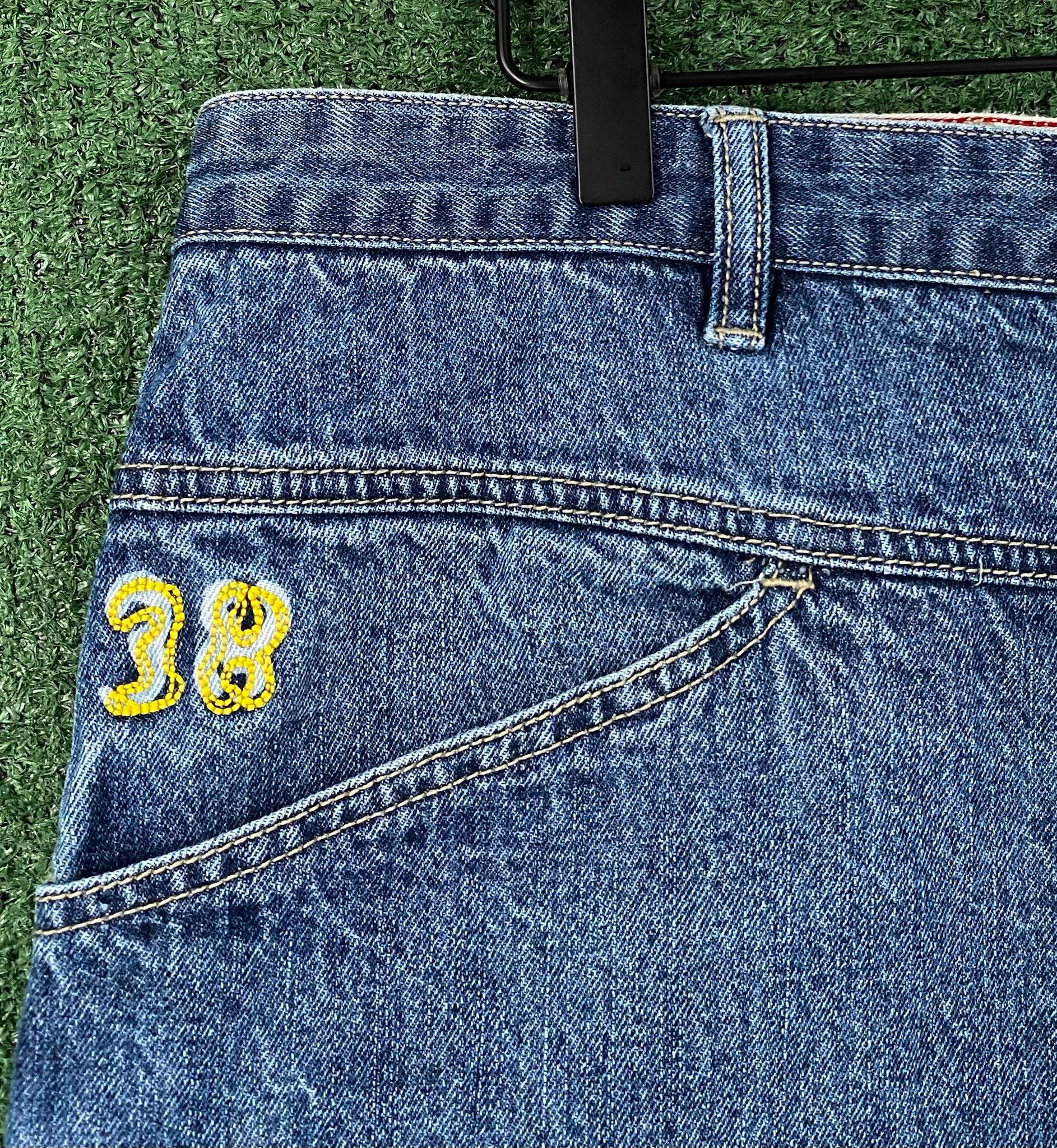 Marithe + Francois Girbaud Y2K Marithe + Francois Logo Baggy Denim Jean Shorts Jorts 43 Size US 43 - 4 Thumbnail