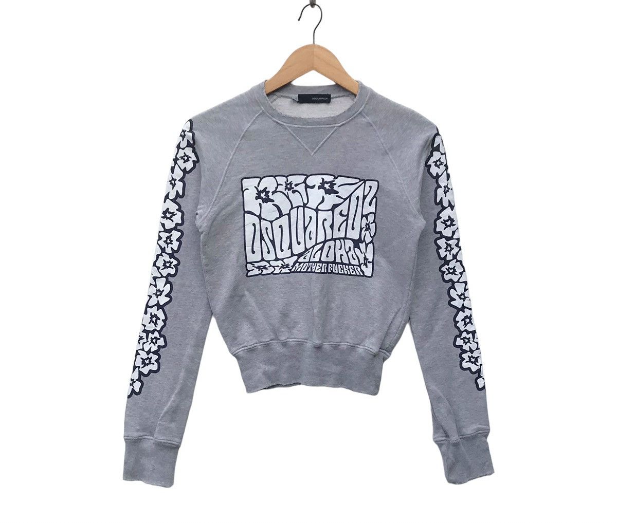Dsquared2 Dsquared2 Women Distressed Aloha Sweatshirt Size S / US 4 / IT 40 - 1 Thumbnail