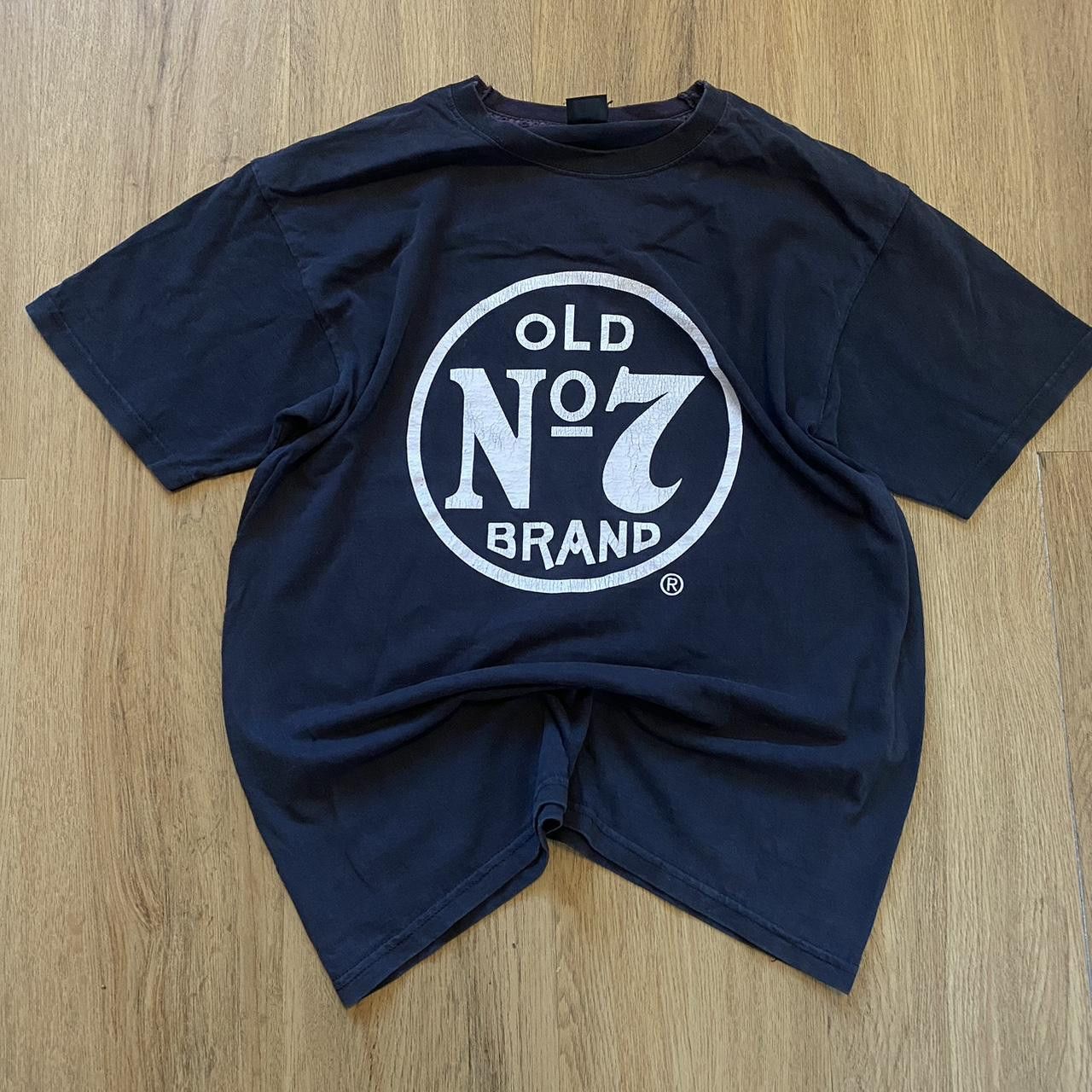 Other Old No.7 Whiskey navy t-shirt with a faded look Vintage y2k Size US M / EU 48-50 / 2 - 1 Thumbnail