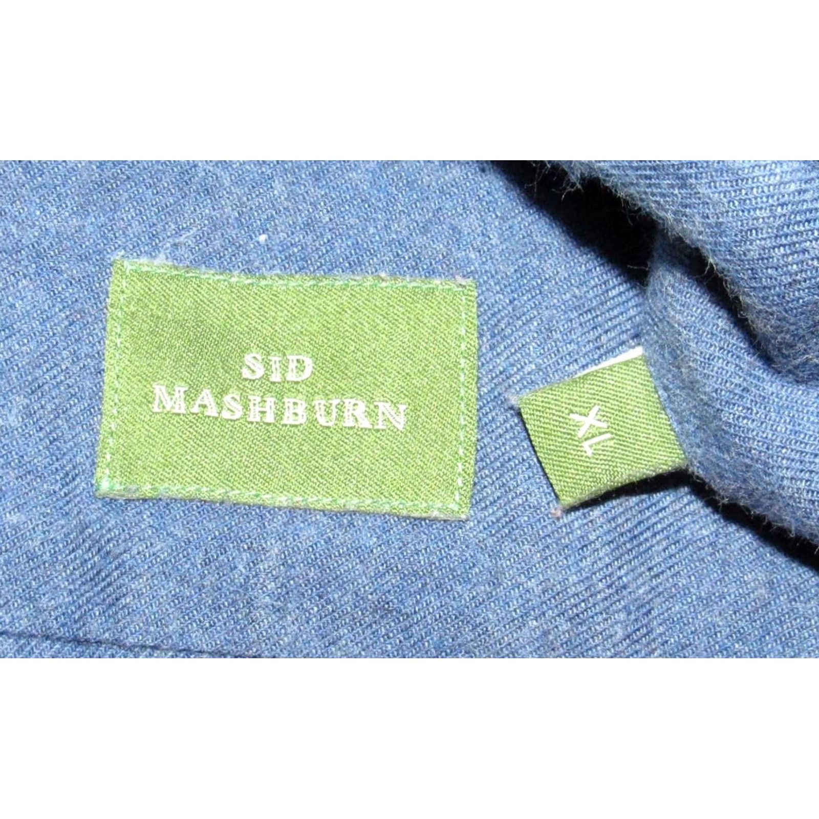 Sid Mashburn SID MASHBURN Blue Brushed Cotton Long Sleeve Button Down Shirt XL Mens Size US XL / EU 56 / 4 - 3 Thumbnail