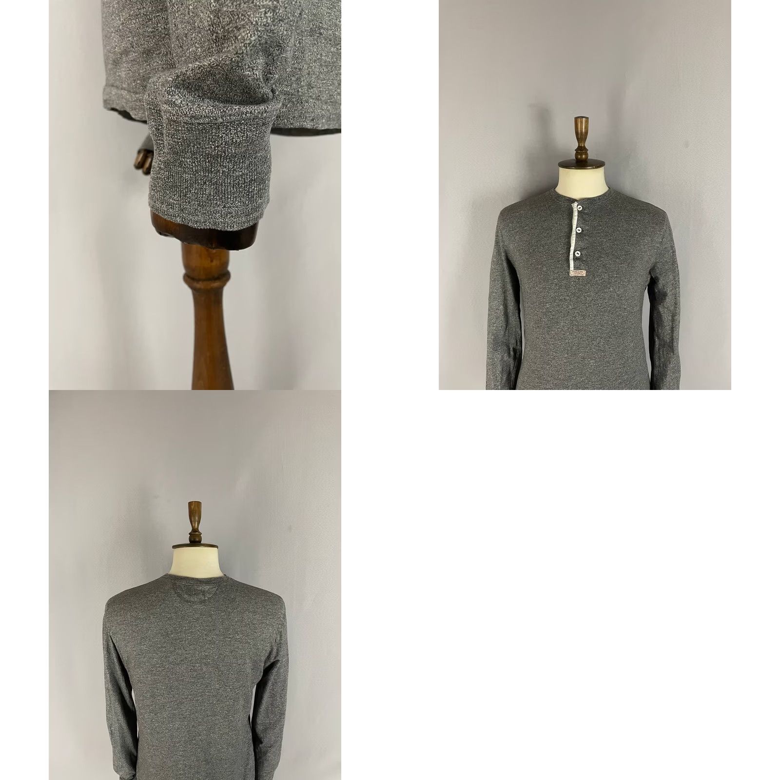 Polo Ralph Lauren Polo Ralph Lauren Mens Henley T-Shirt M Gray Cotton Long Sleeve Shirt Mens Size US M / EU 48-50 / 2 - 8 Thumbnail